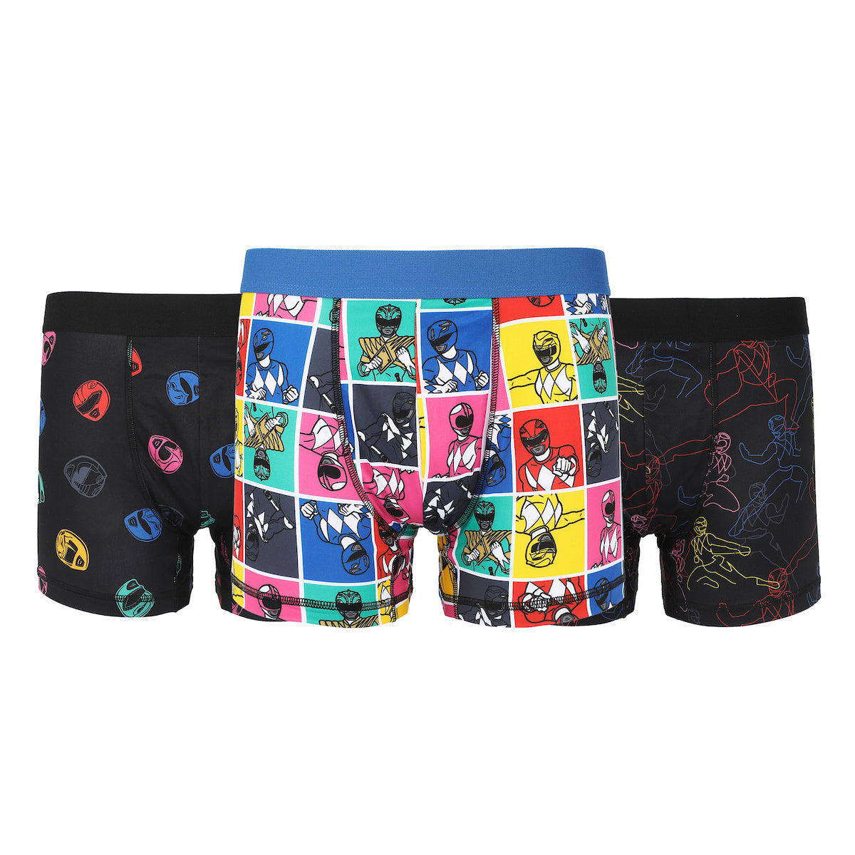 Power Rangers Character Prints Men's 3-Pack Boxer Briefs