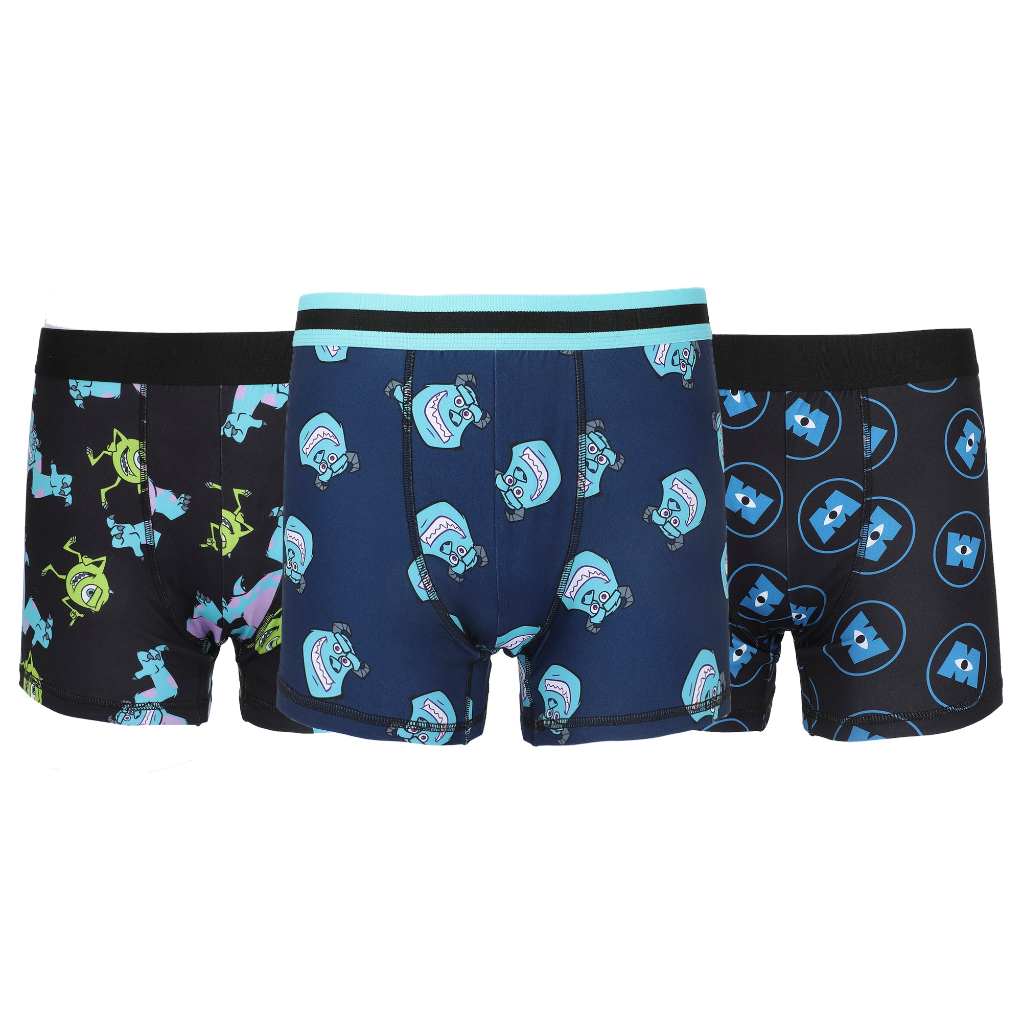 Monsters, Inc. All-Over Print Men's Boxer Briefs Multipack (3 Pack)