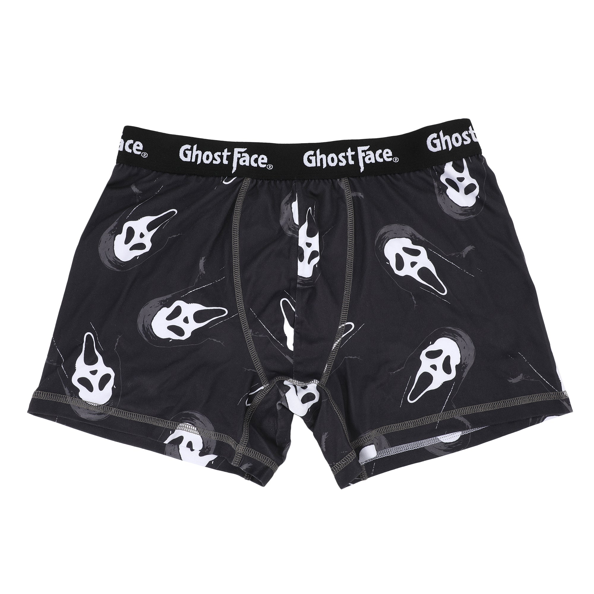 Ghostface Character Mask 3-Pack Men's Black Boxer Briefs
