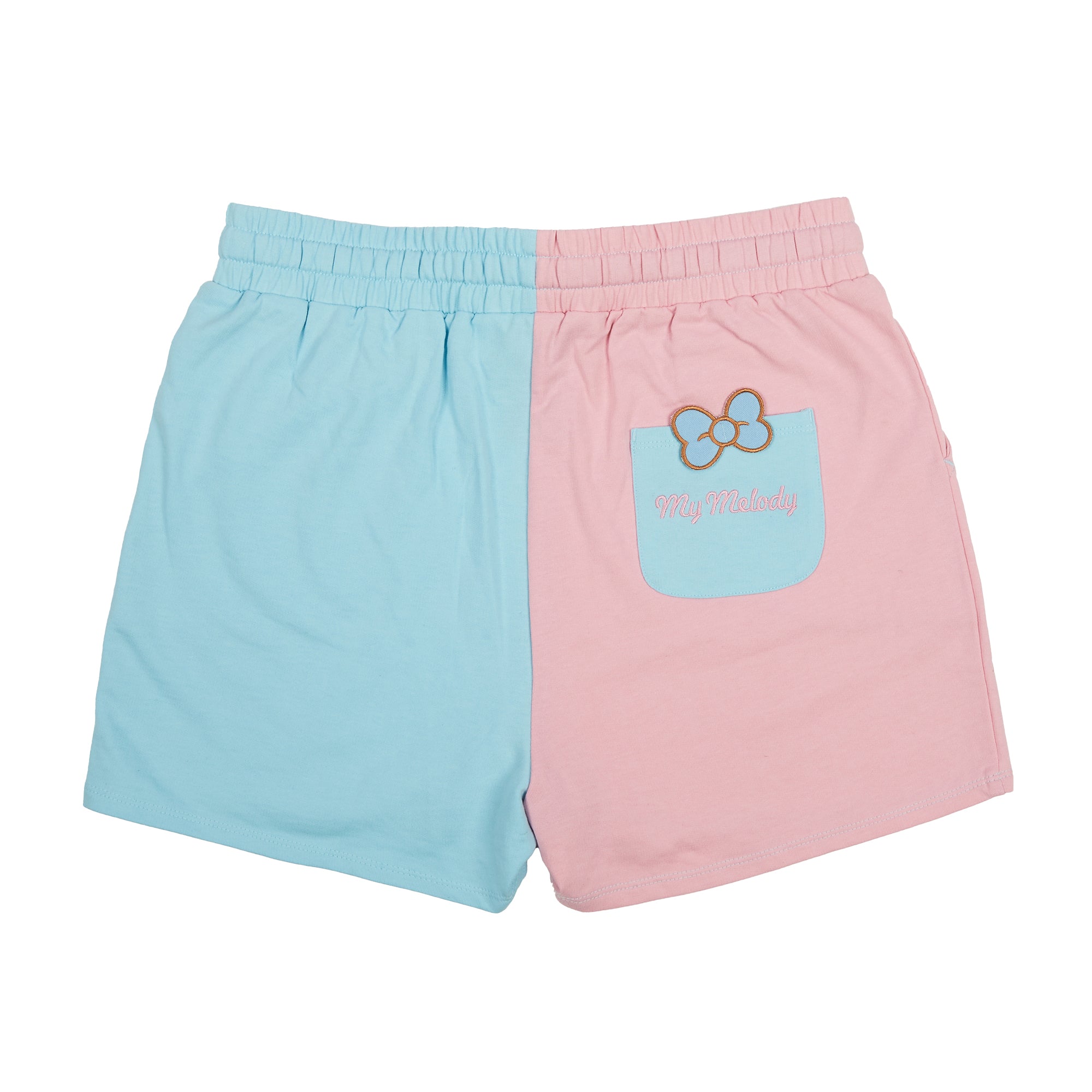 My Melody Character Art Pink & Blue Contrast Women's Sweat Shorts
