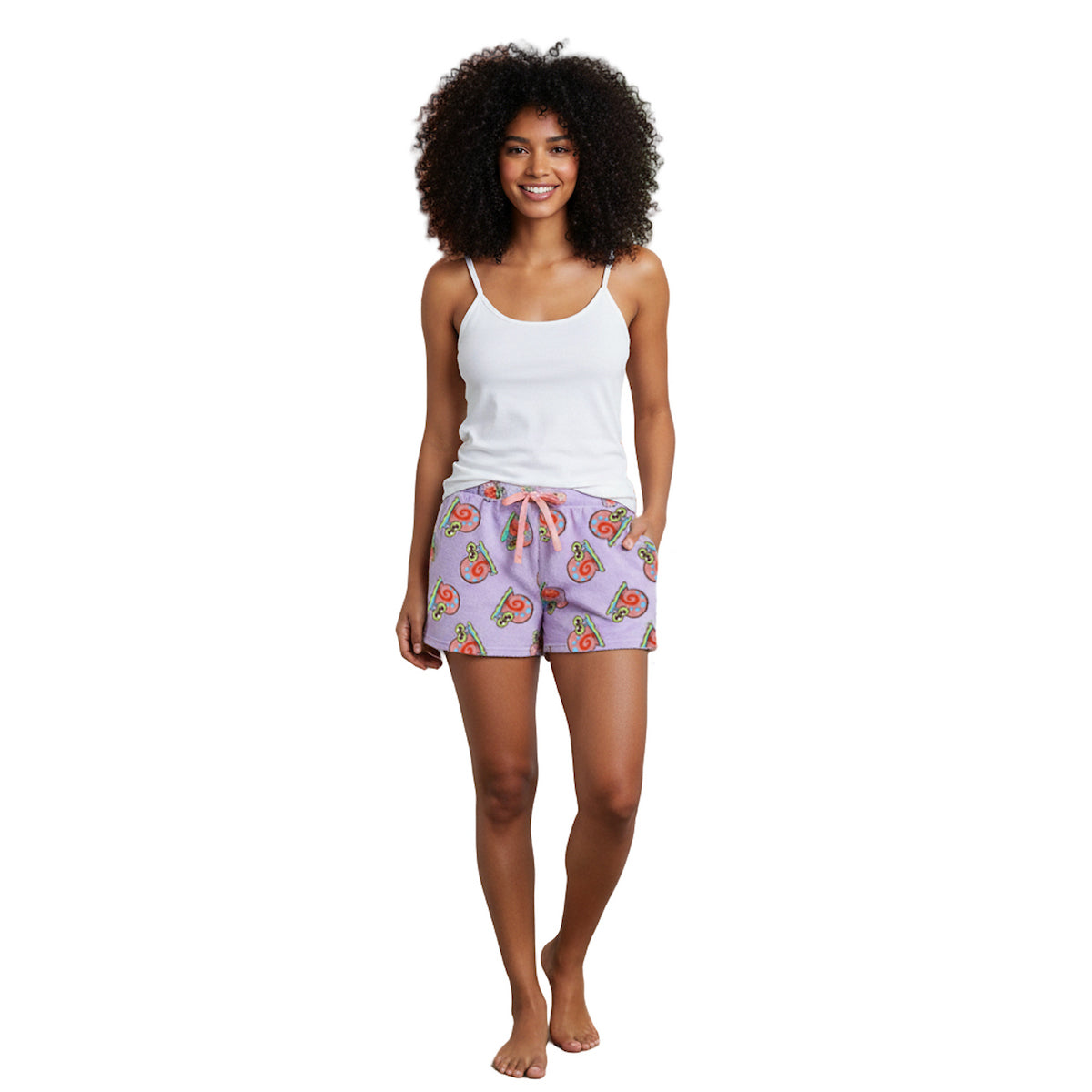 SpongeBob SquarePants Gary the Snail All-Over Print Women's Drawstring Lounge Shorts