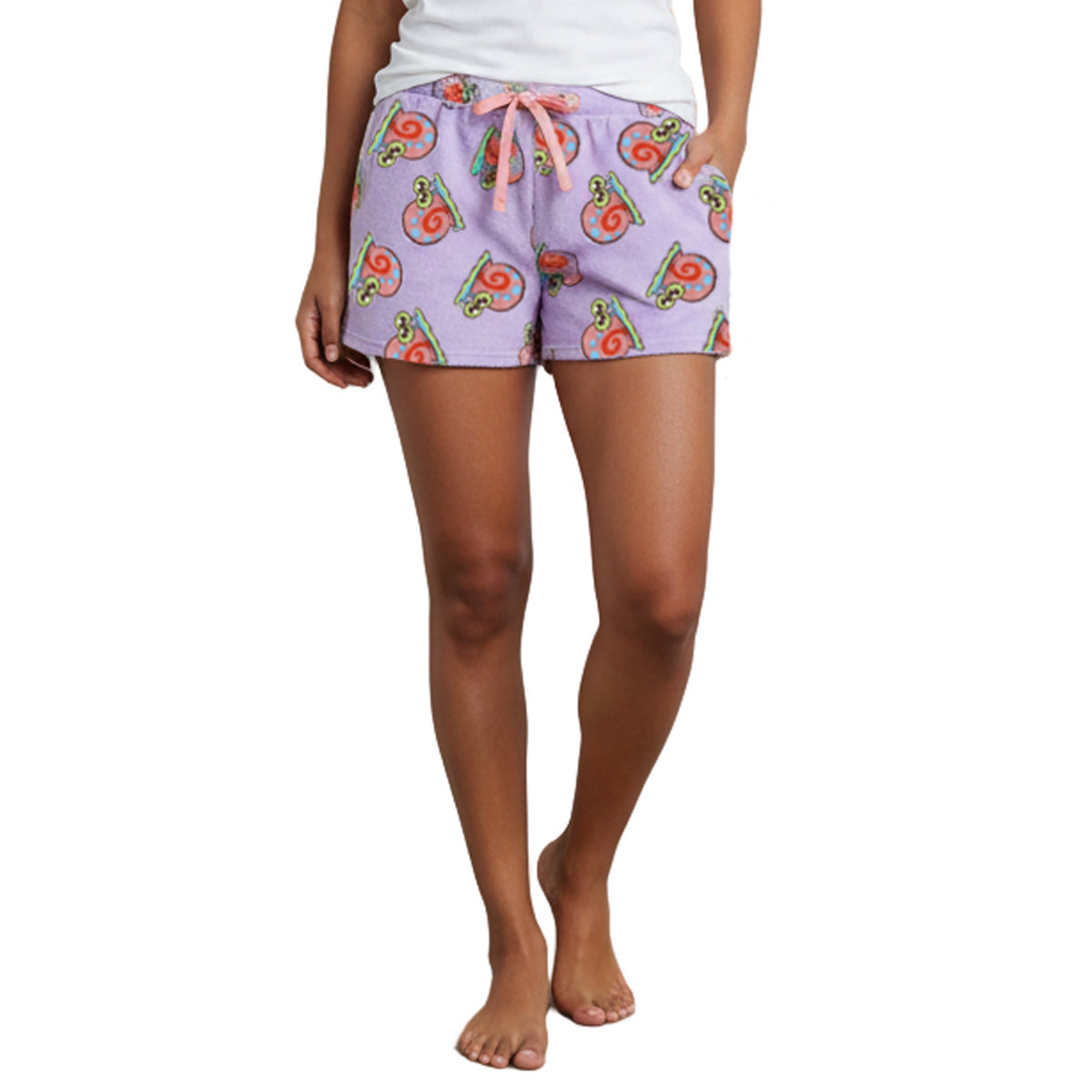 SpongeBob SquarePants Gary the Snail All-Over Print Women's Drawstring Lounge Shorts