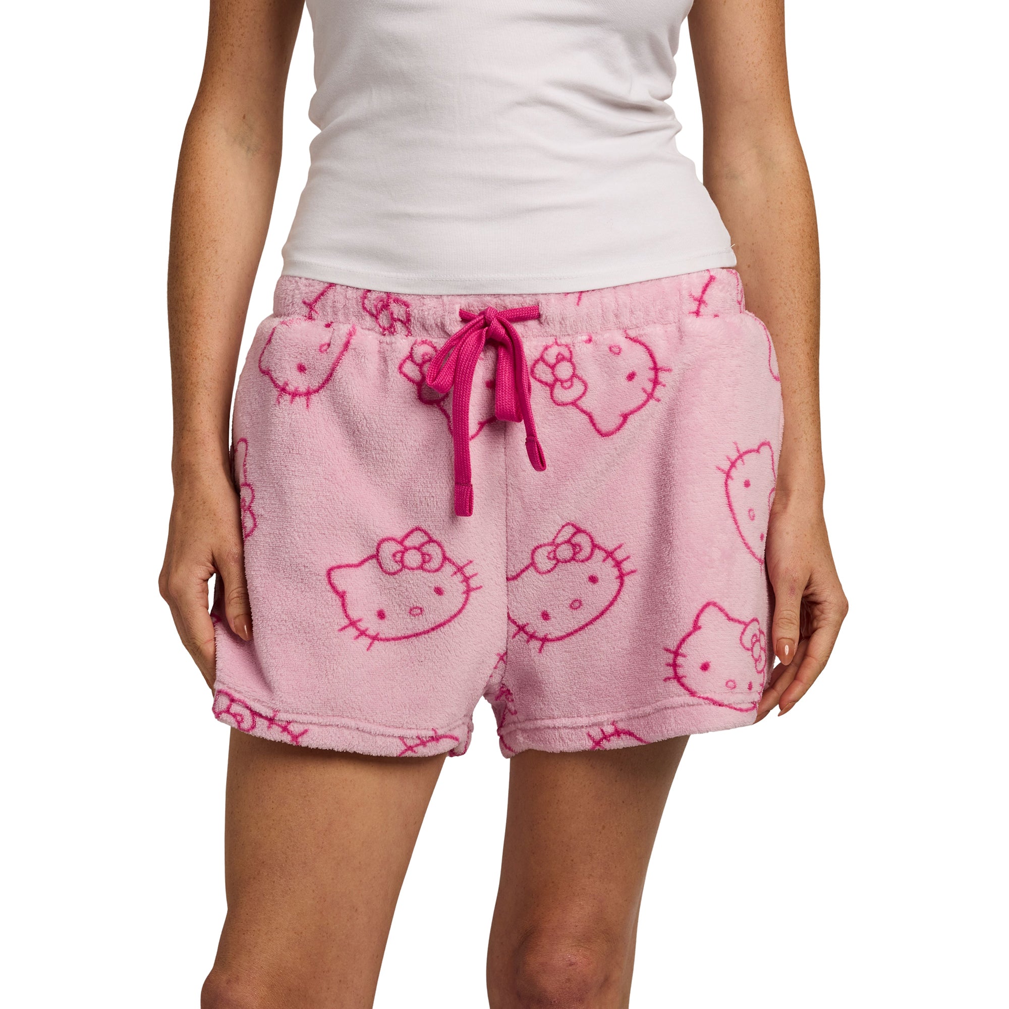 Hello Kitty All-Over Print Women's Plush Shorts