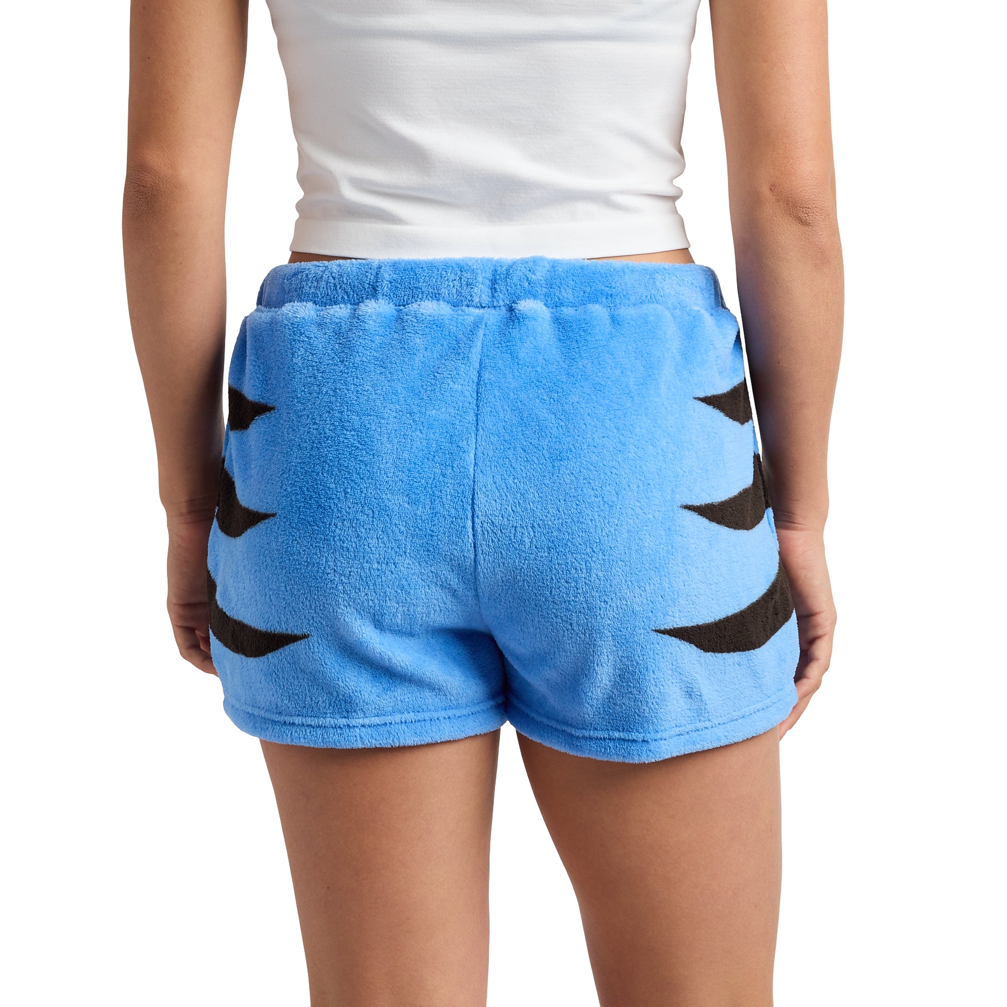 KPop Demon Hunters Derpy Tiger Women's Plush Shorts With Drawstring And Pockets