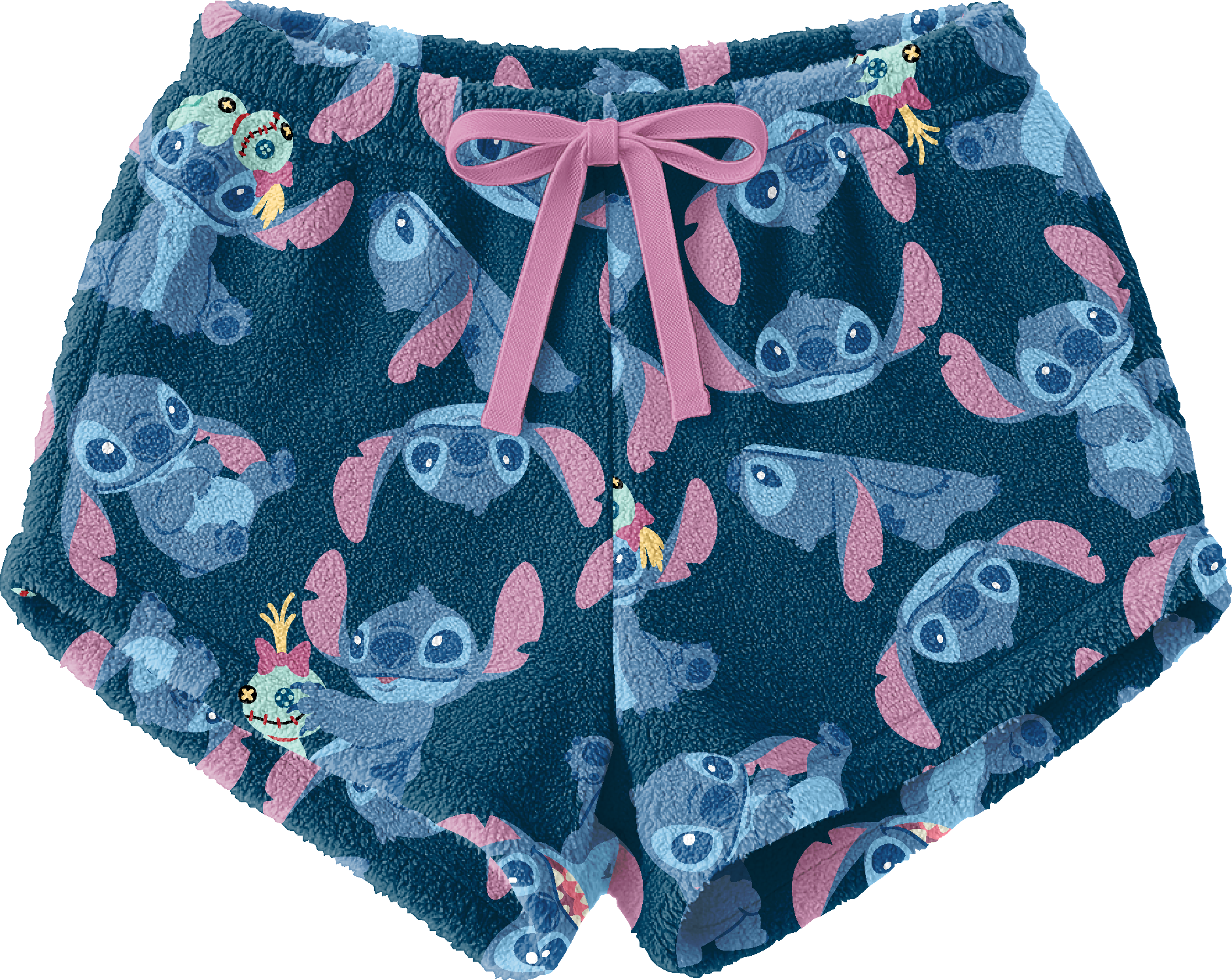 Disney's Stitch All-Over Print Women's Plush Shorts