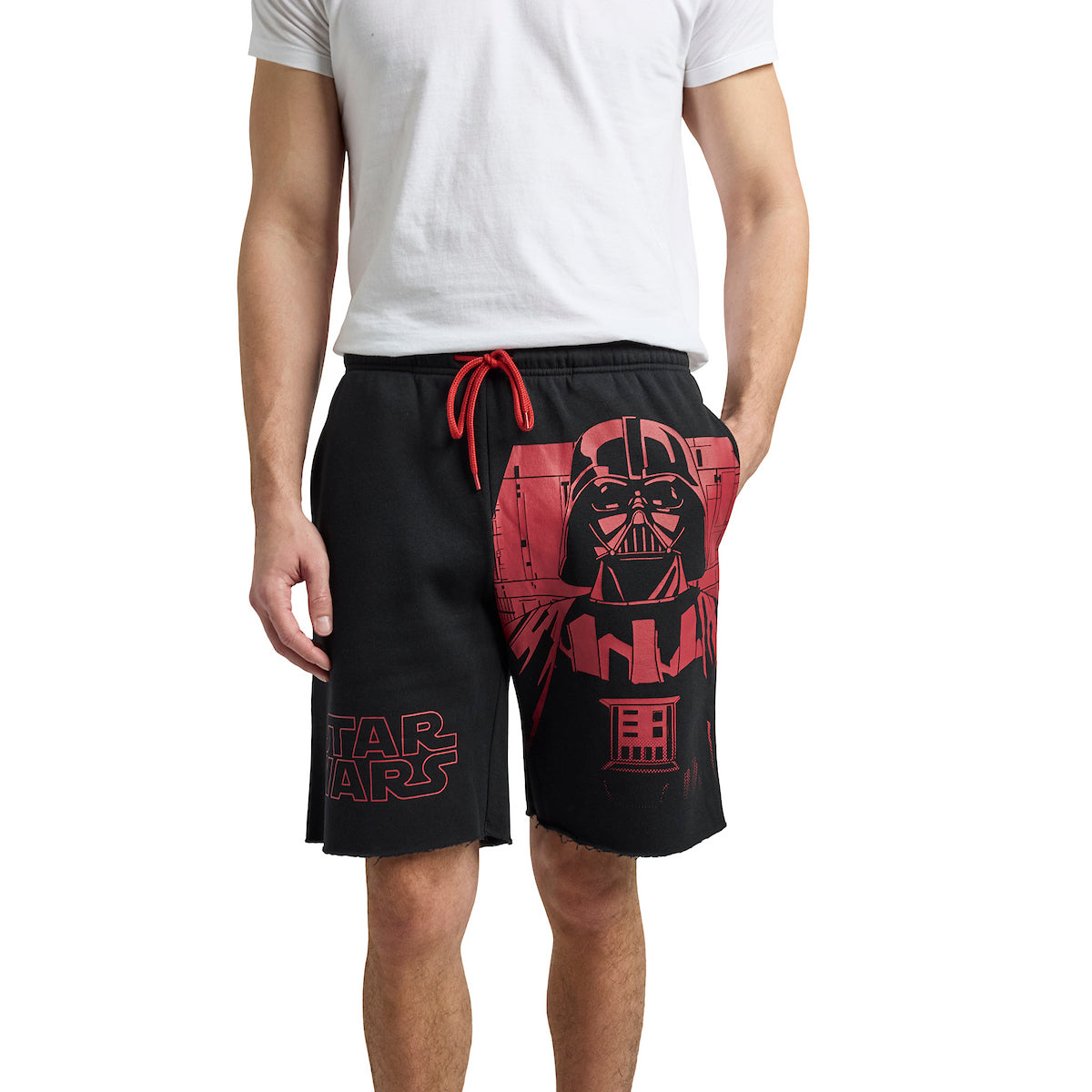 Star Wars Darth Vader Men's Black Cotton Fleece Lounge Shorts