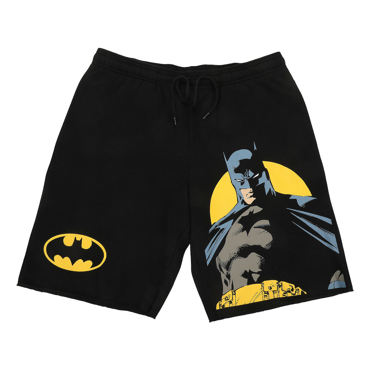 Batman Logo & Pose Men's Black Sleep Pajama Shorts