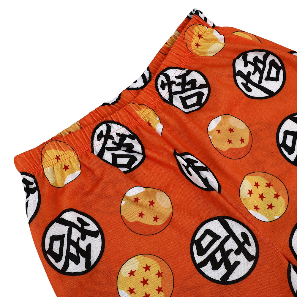 Dragonball Z Anime Cartoon Goku Character Youth Boys Pajama Set