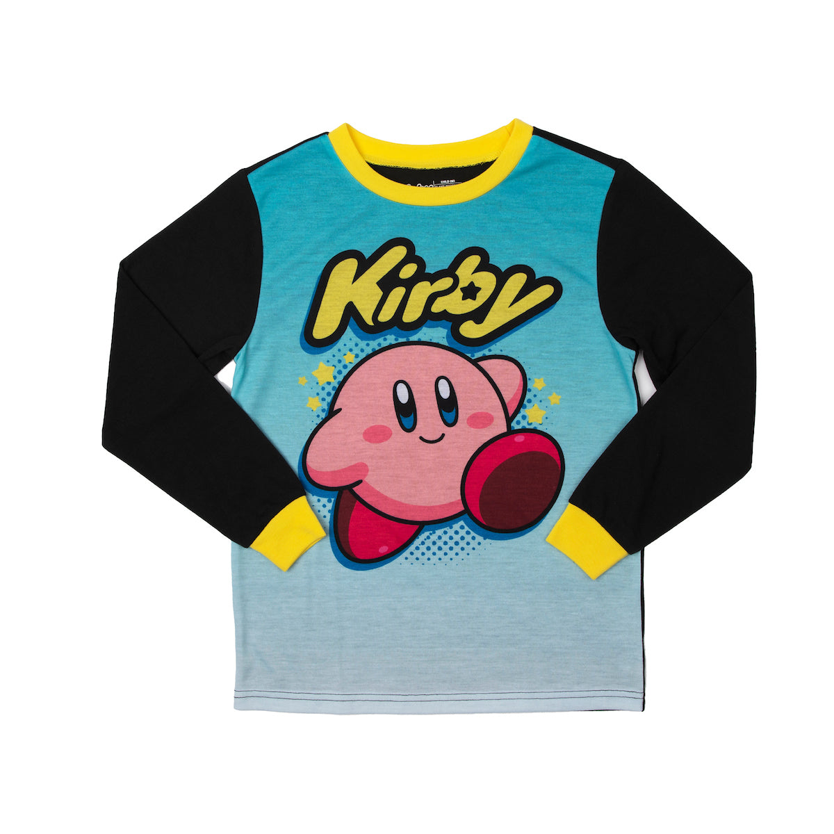 Youth Kirby Sleepwear Set: Long-Sleeve Tee Shirt, Sleep Shorts, and Sleep Pants