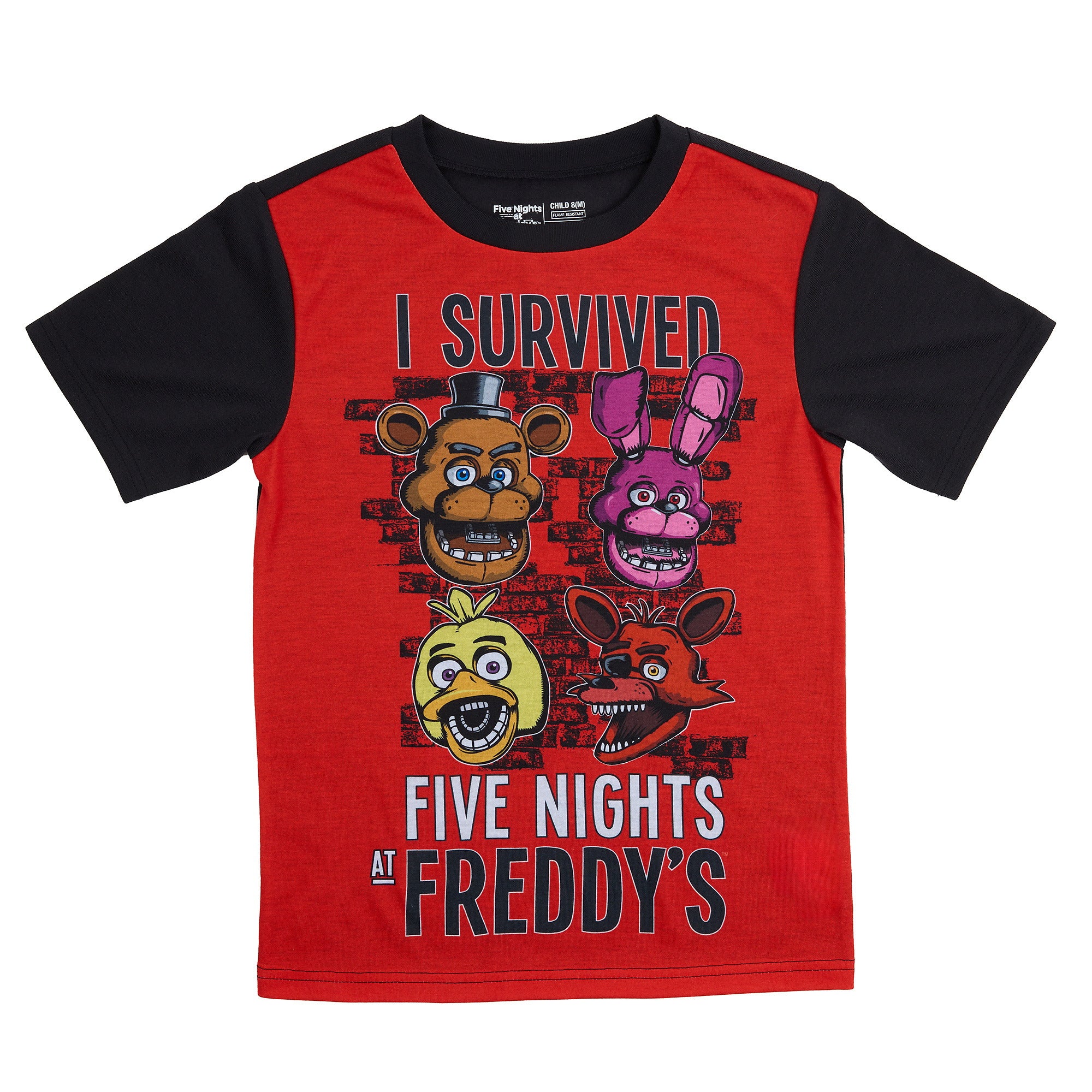 Five Nights at Freddy's Youth Sleepwear Set Tee Shirt, Sleep Shorts, Sleep Pants