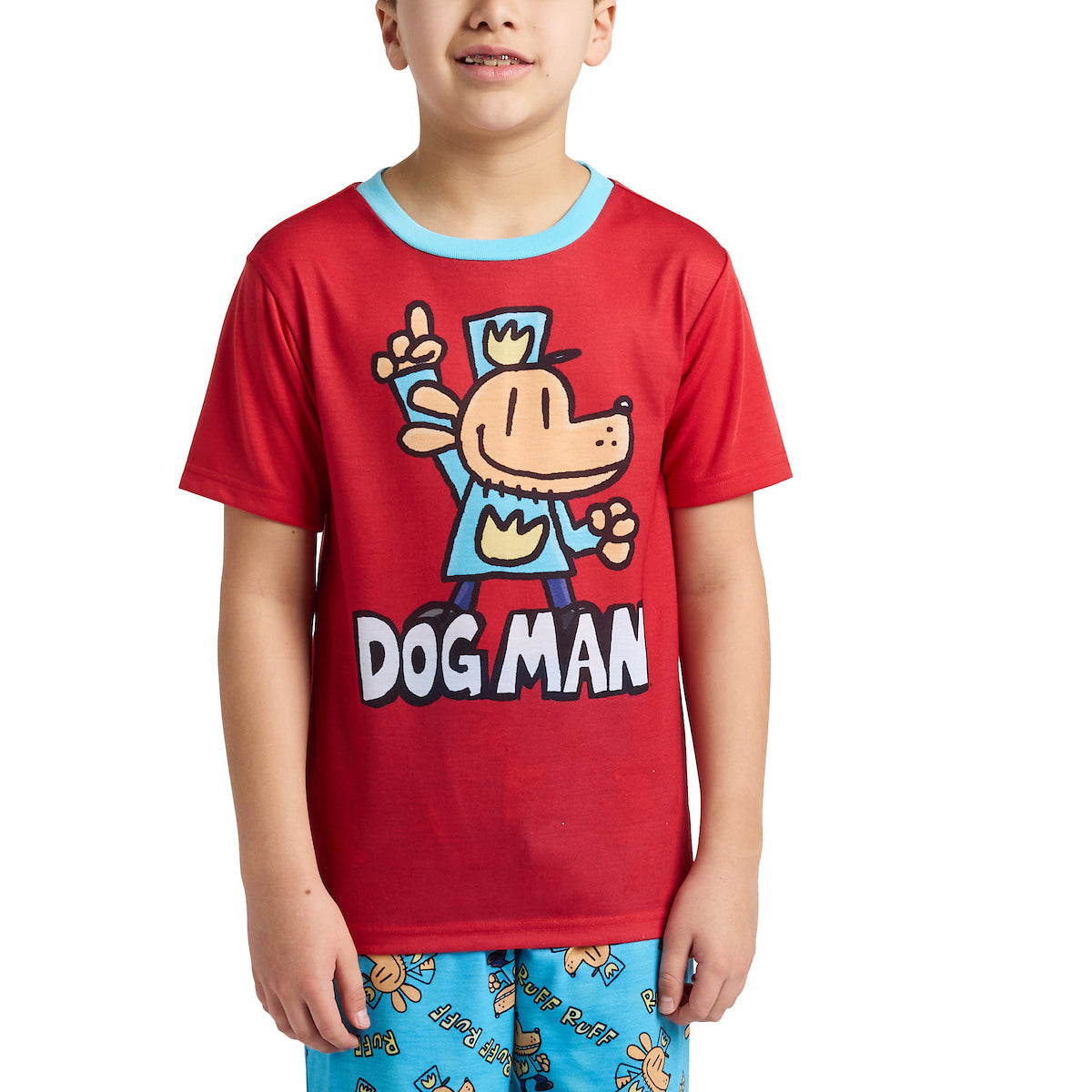 Dog Man All-Over Print Boy's 3-Piece Pajama Set