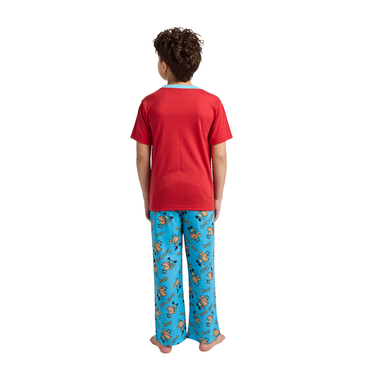 Dog Man All-Over Print Boy's 3-Piece Pajama Set
