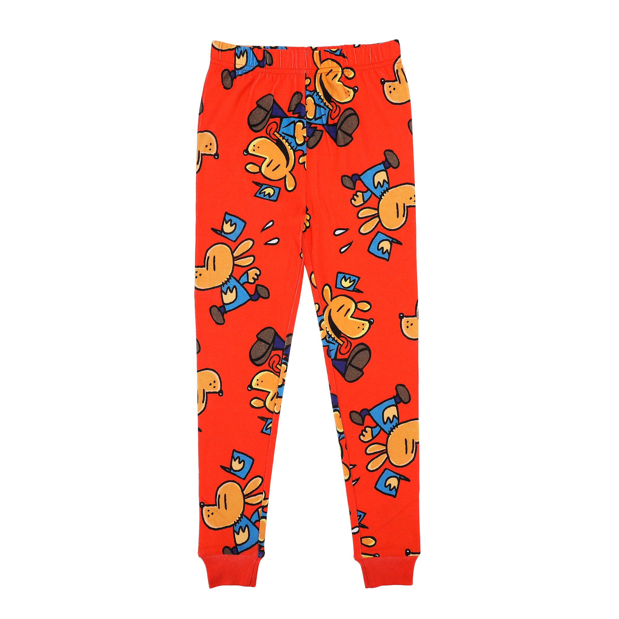Dog Man Character Art Boy's 4-Pack Pajama Set