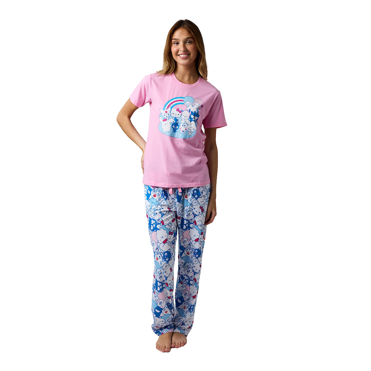 Hello Kitty Character Rainbow Women's Sleep Set