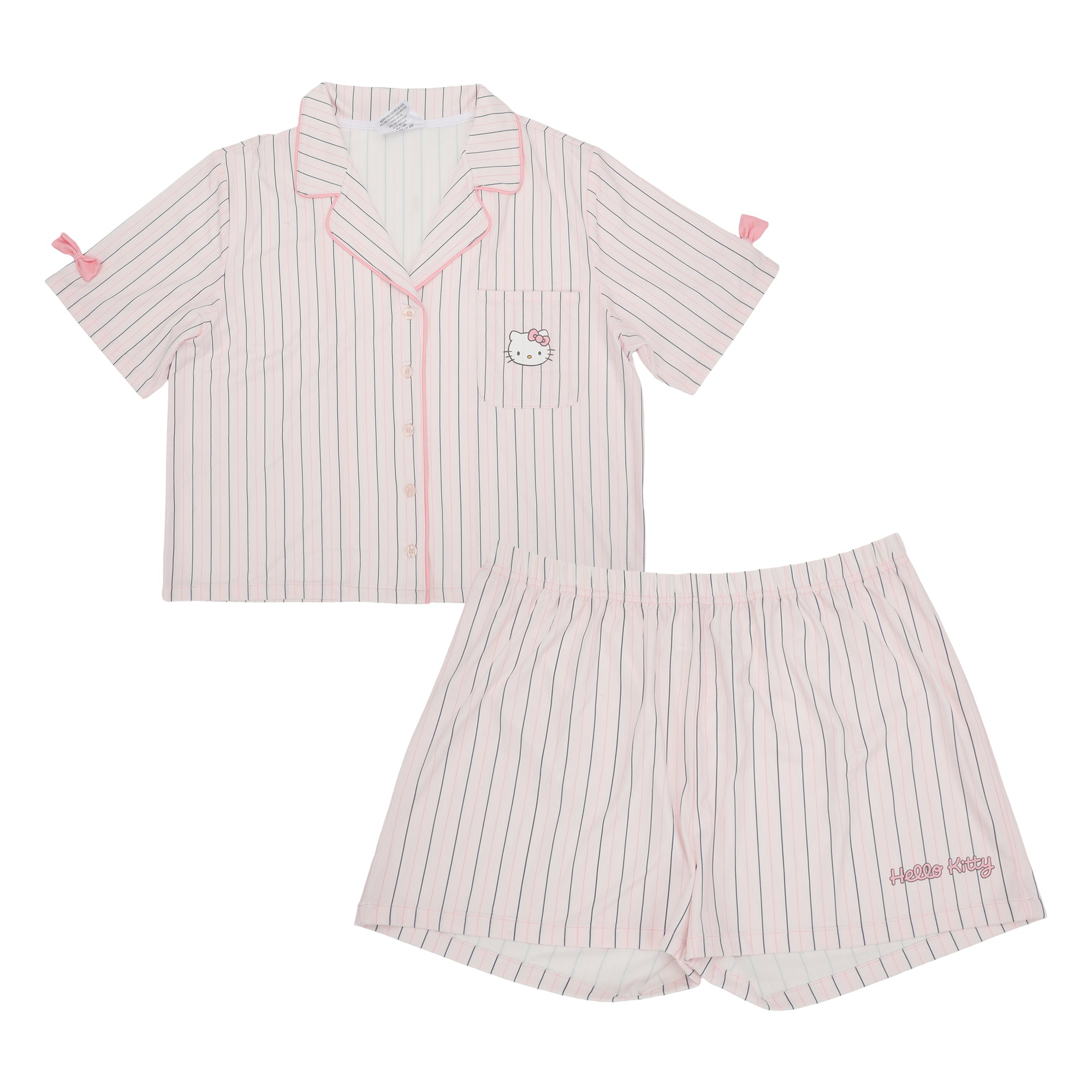 Hello Kitty Character Face Women's 2-Pack Shirt & Shorts Pajama Set
