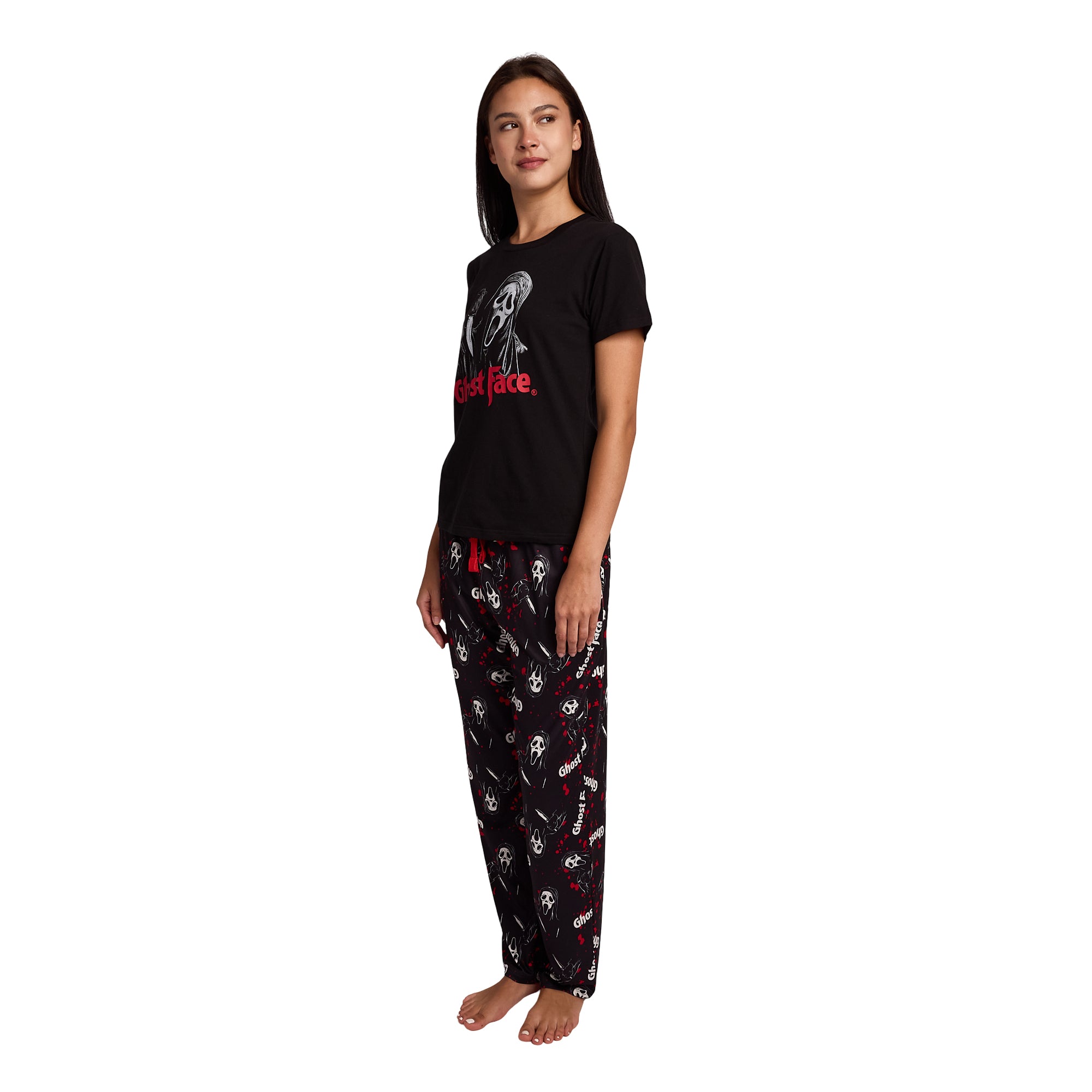 Ghostface Wielding Knife Women's 2-Pack Pajama Set