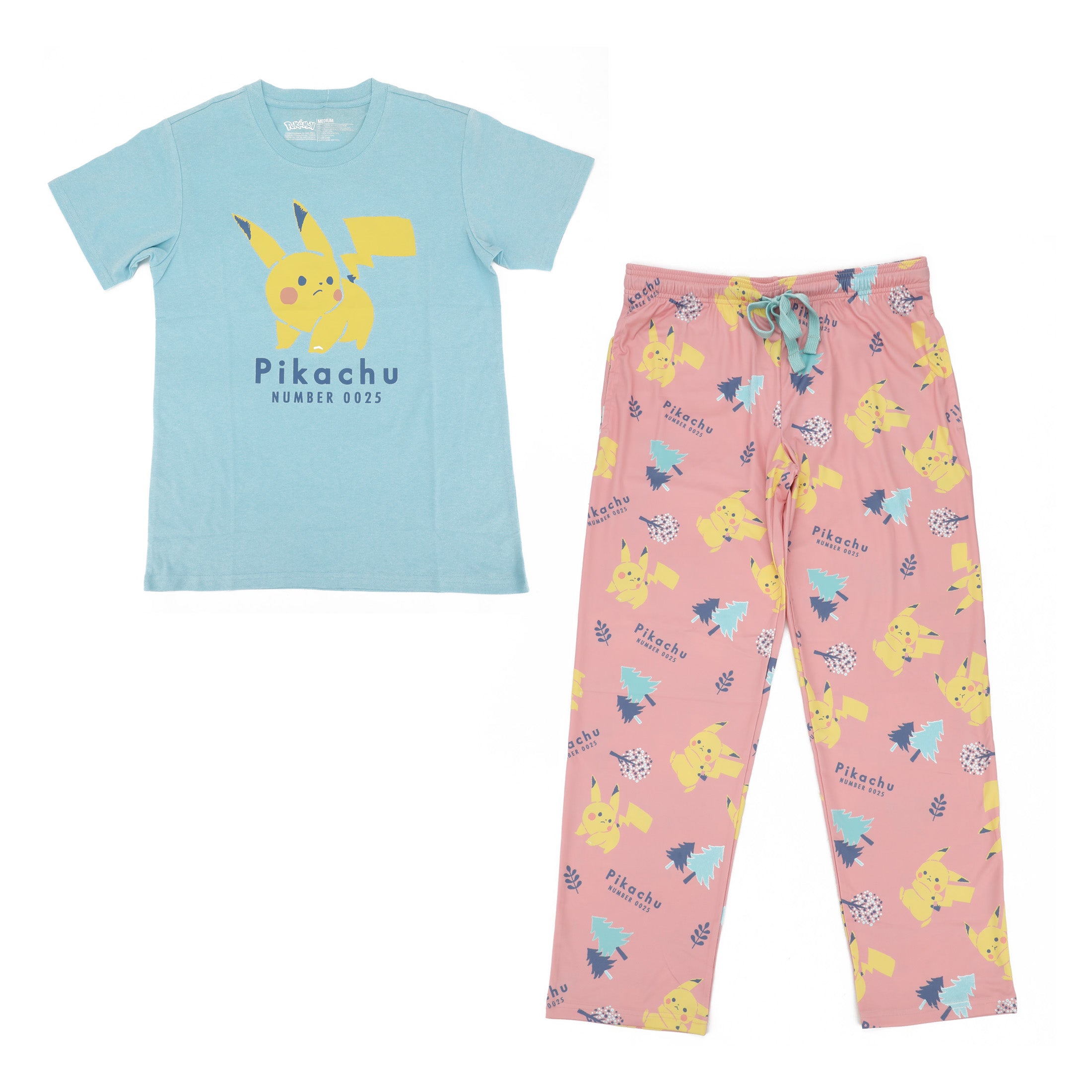Pokemon Pikachu Character Art 2-Pack Women's Sleep Set