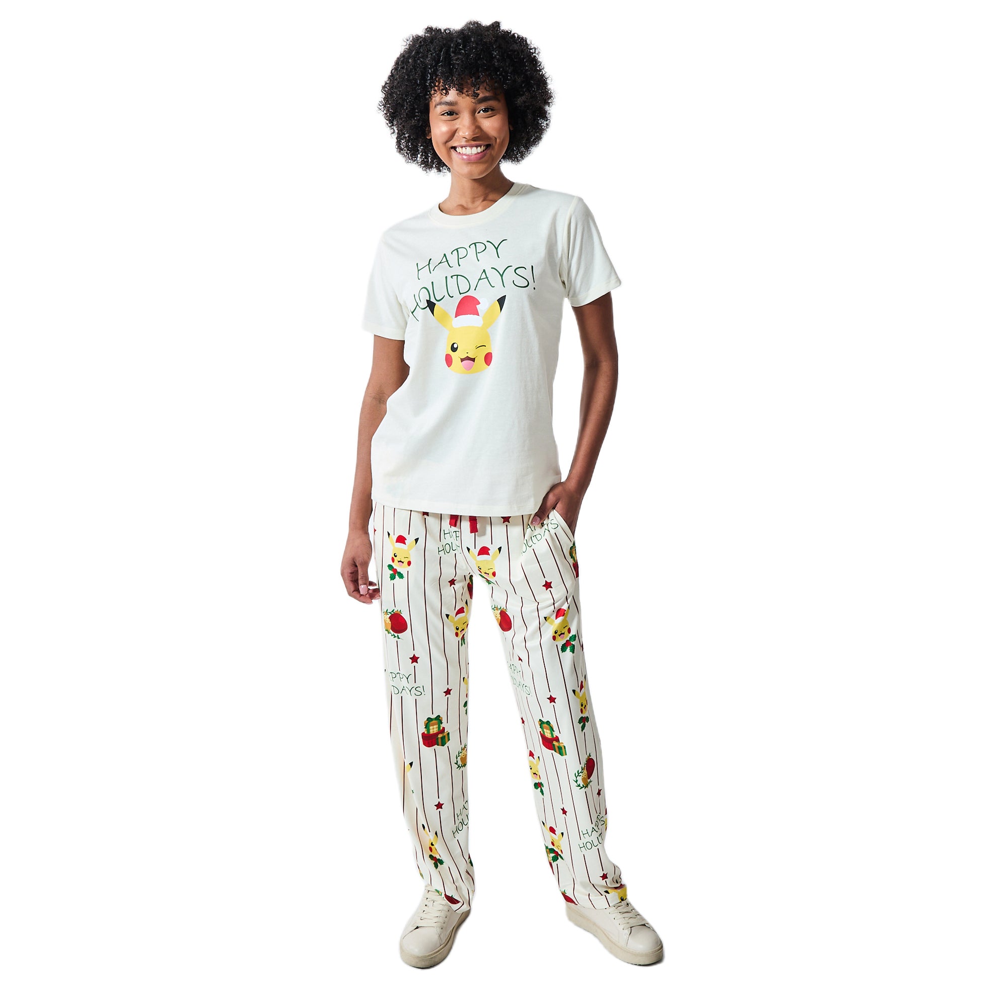 Pokemon Pikachu Happy Holidays Women's 2-Pack Sleep Set