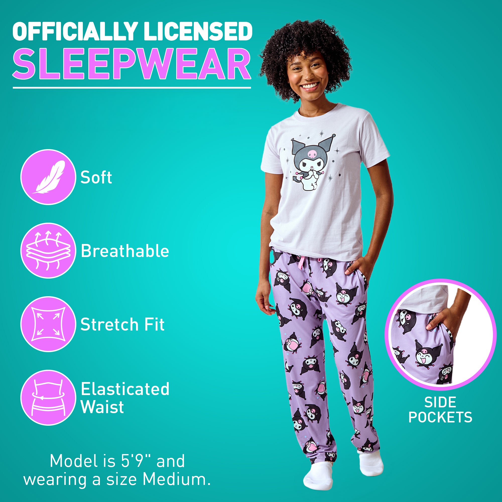 Kuromi Stars Women's 2-Pack Pajama Set