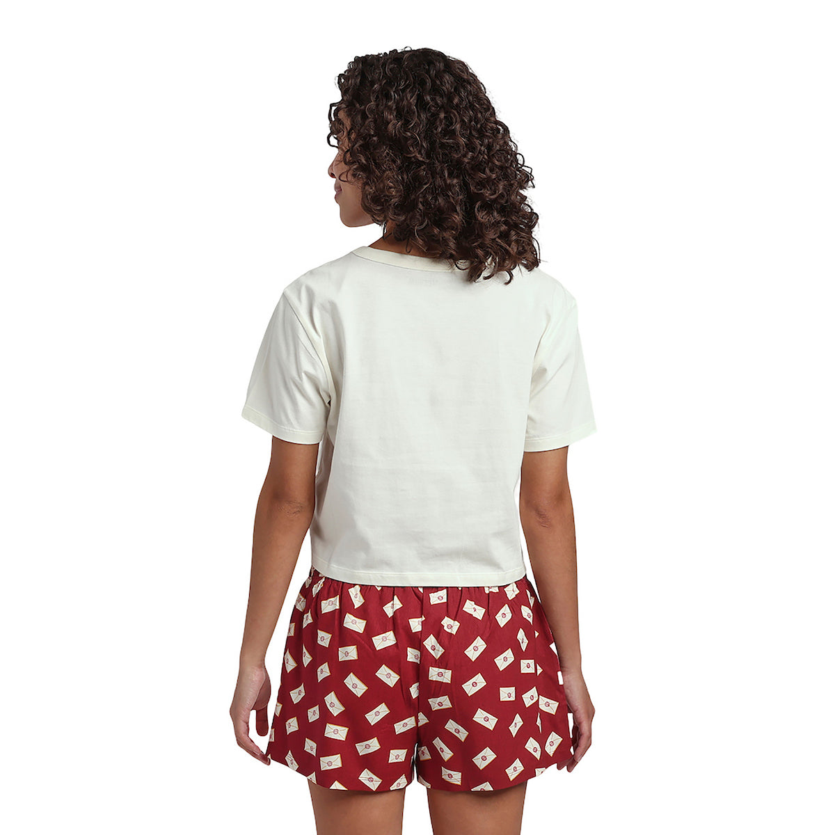 Harry Potter "Waiting For My Letter From Hogwarts" Crop Tee And Shorts Sleepwear Set