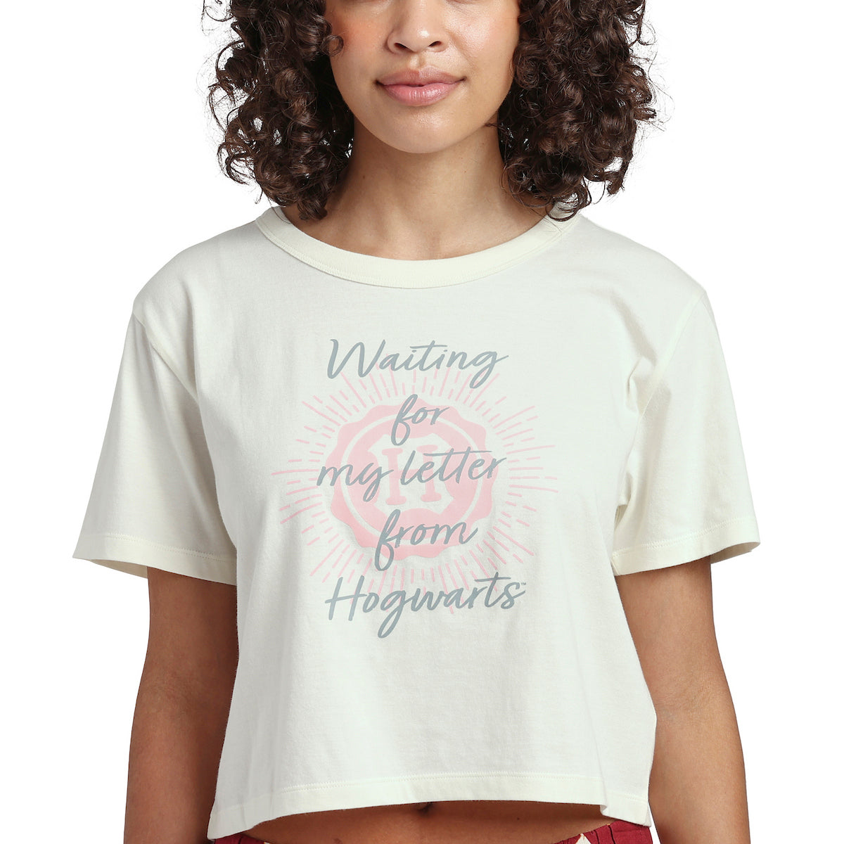 Harry Potter "Waiting For My Letter From Hogwarts" Crop Tee And Shorts Sleepwear Set