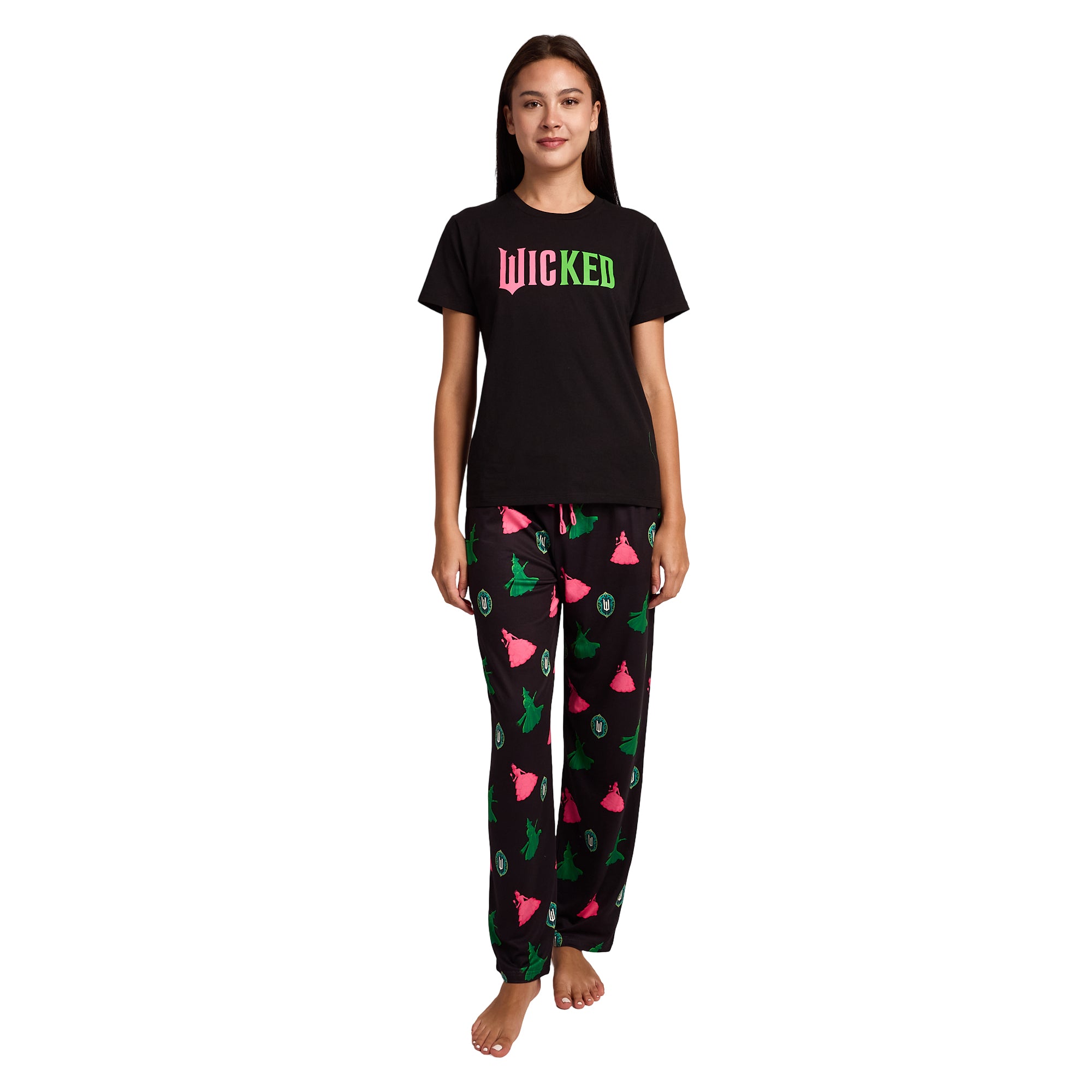 Wicked Glinda & Elphaba Silhouettes Women's 2-Pack Pajama Set