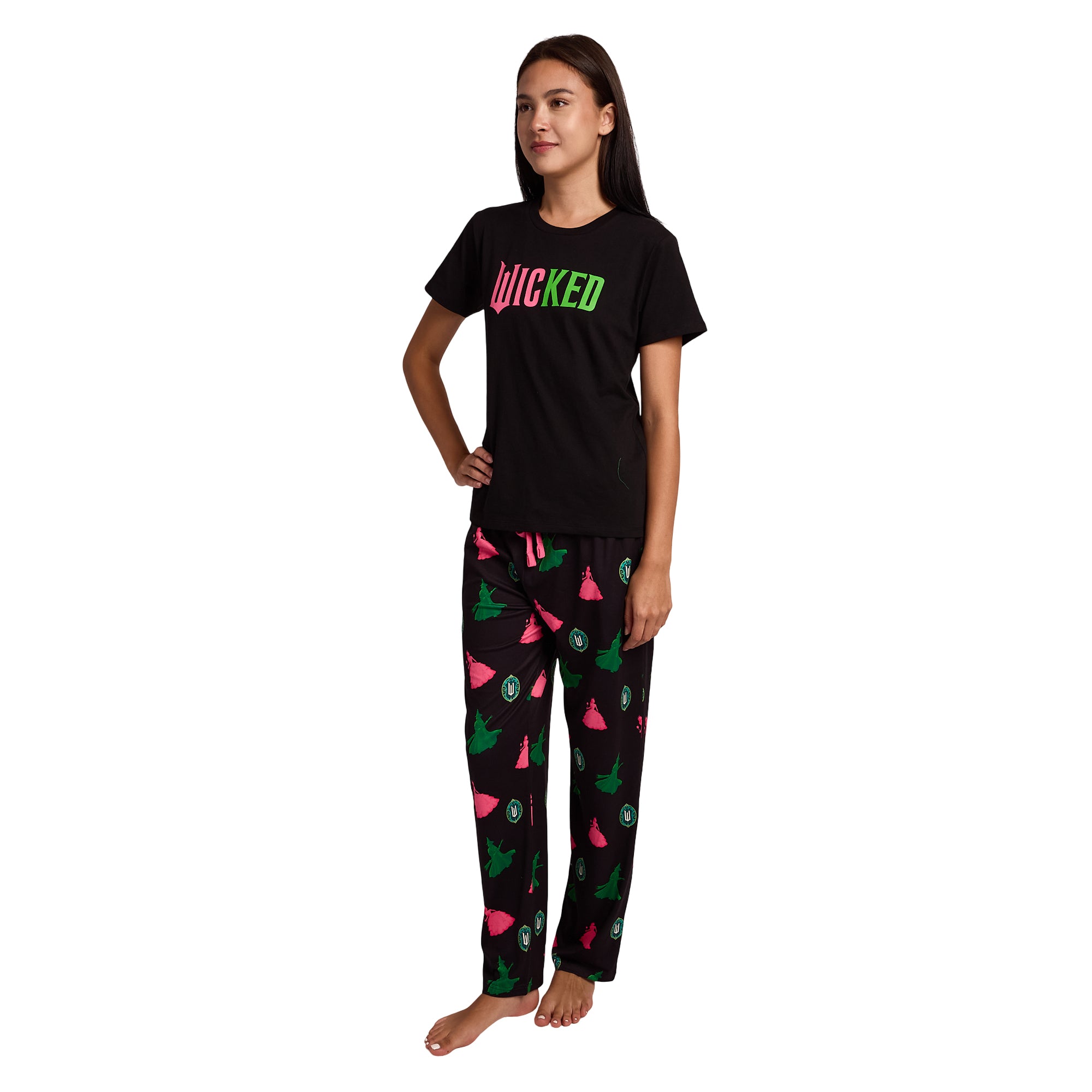 Wicked Glinda & Elphaba Silhouettes Women's 2-Pack Pajama Set