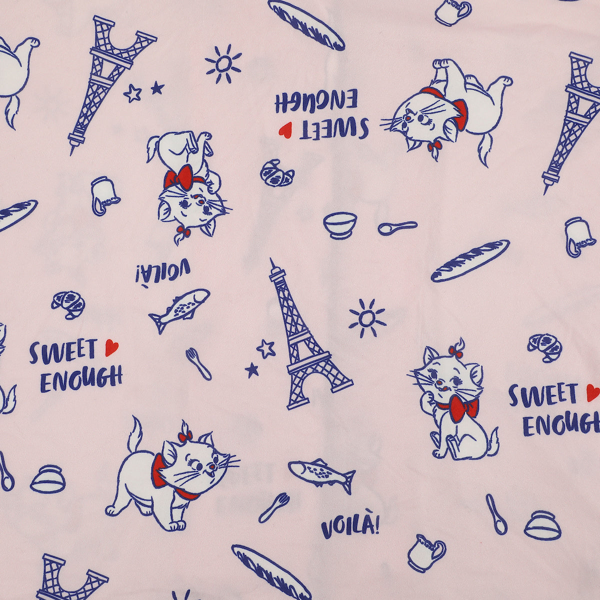 Disney The Aristocats Marie Women's Notch Collar Button-Down Shirt and Shorts Sleepwear Set