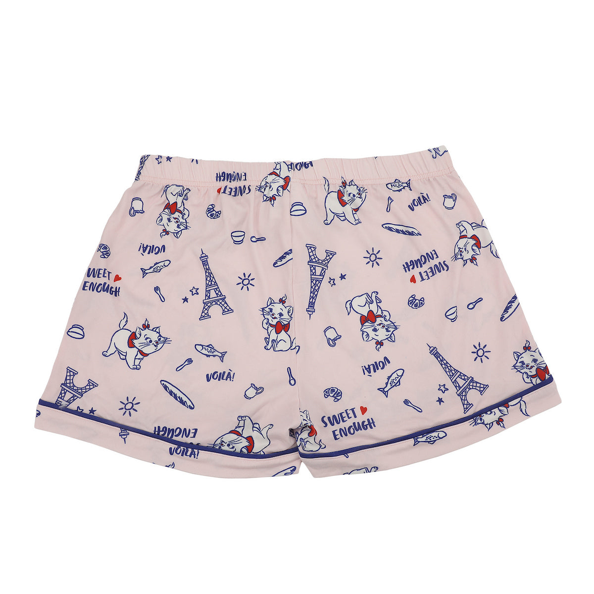 Disney The Aristocats Marie Women's Notch Collar Button-Down Shirt and Shorts Sleepwear Set