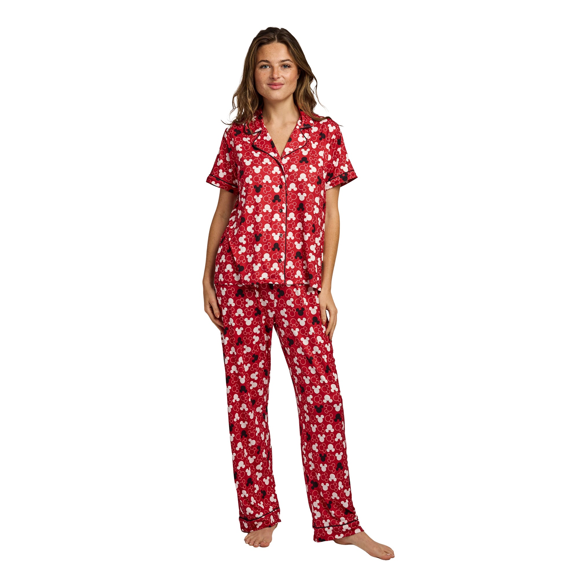 Disney Mickey Mouse Mickey Ears All-Over Print Women’s 2-Pack Pajama Set