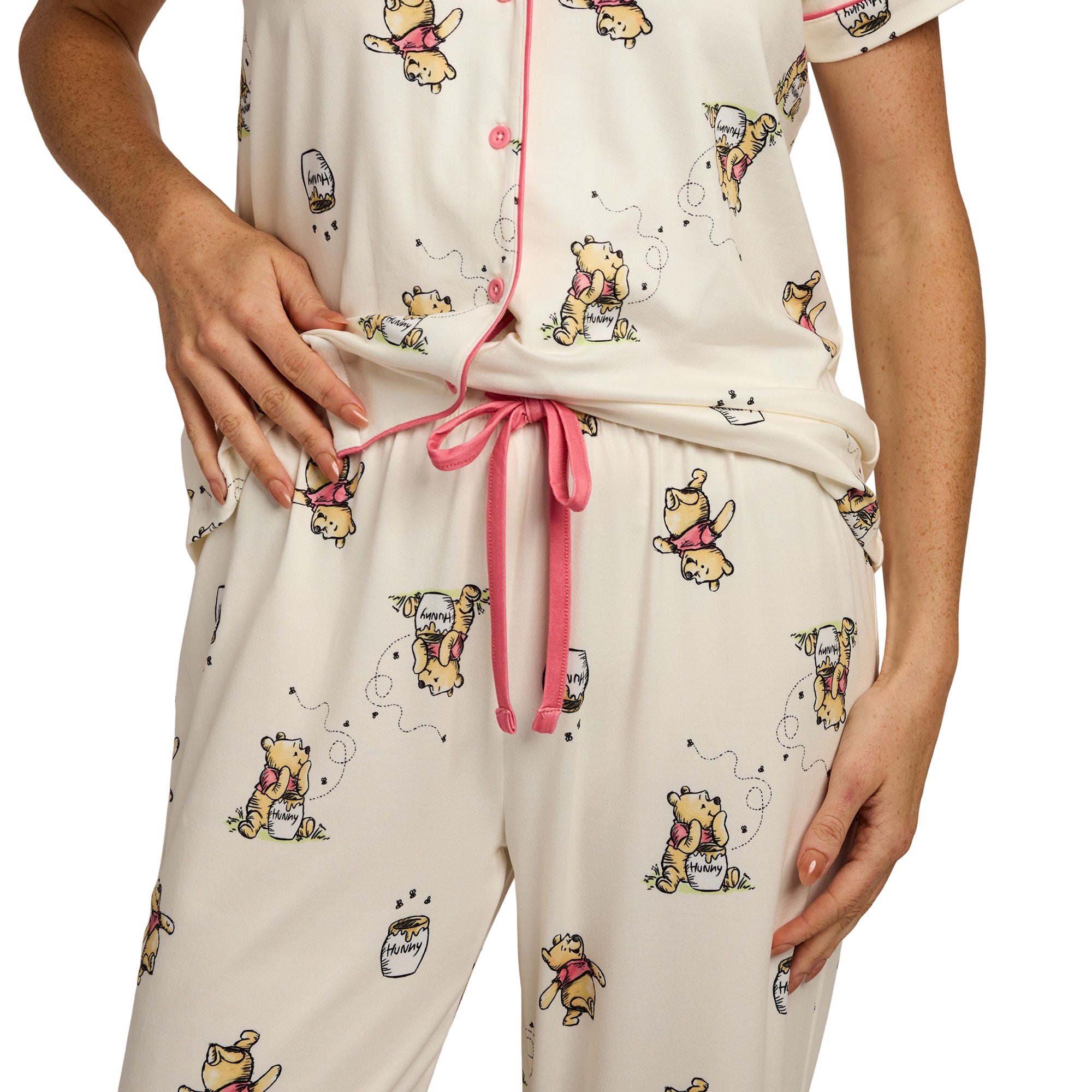 Winnie The Pooh All-Over Character Print Women’s 2-Pack Pajama Set