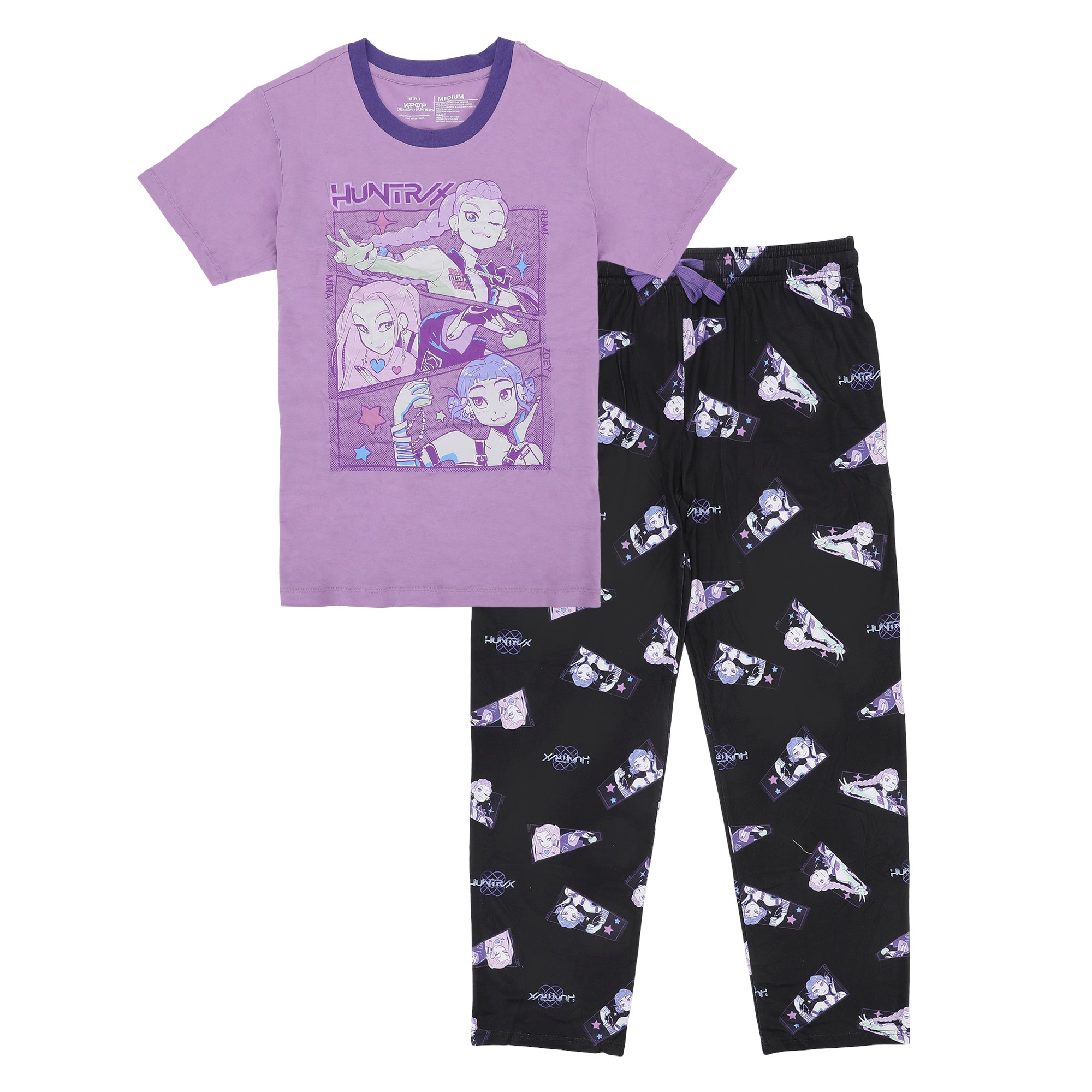 KPop Demon Hunters Character Womens AOP Pajama Set