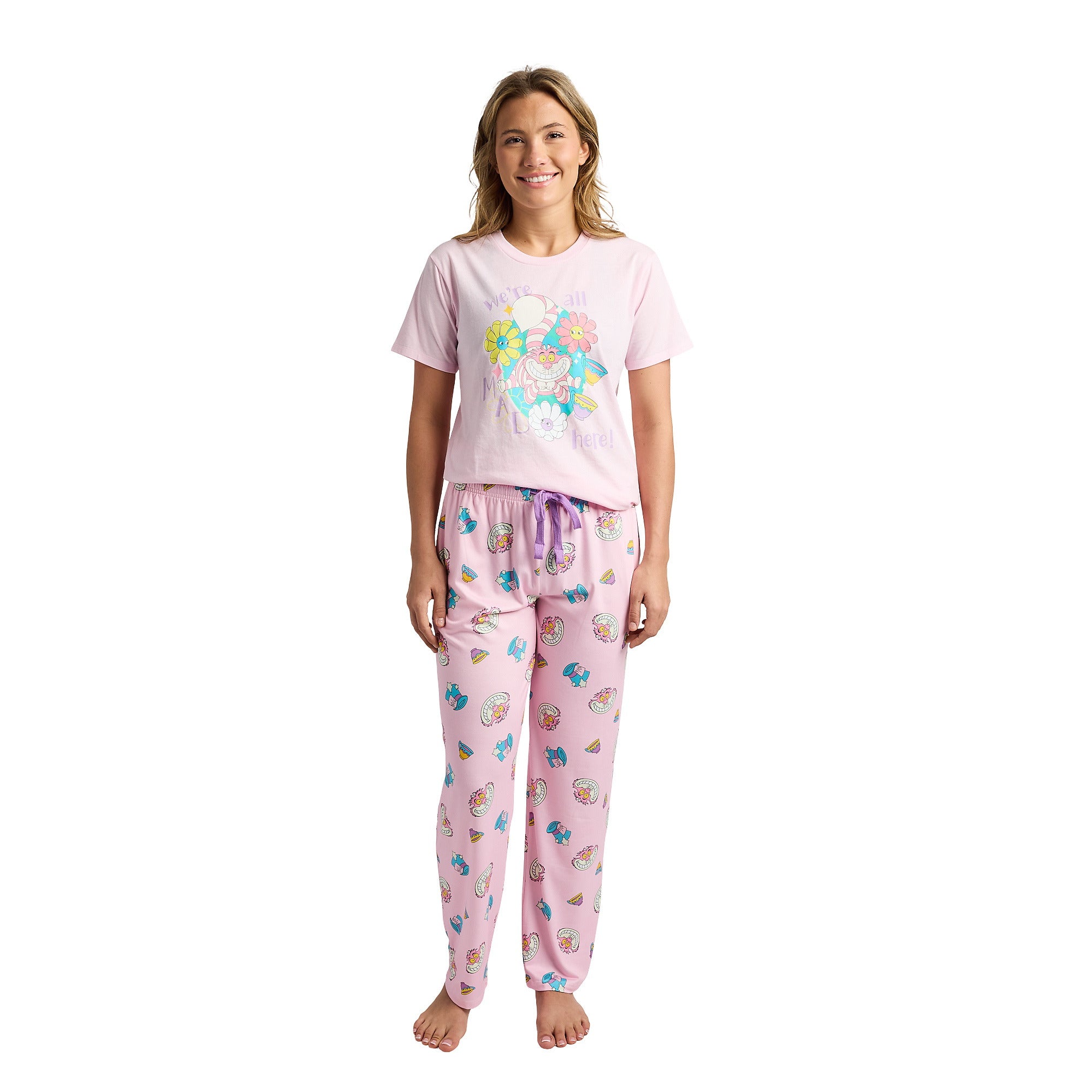 Alice In Wonderland We're All Mad Here Women's 2-Pack Pajama Set