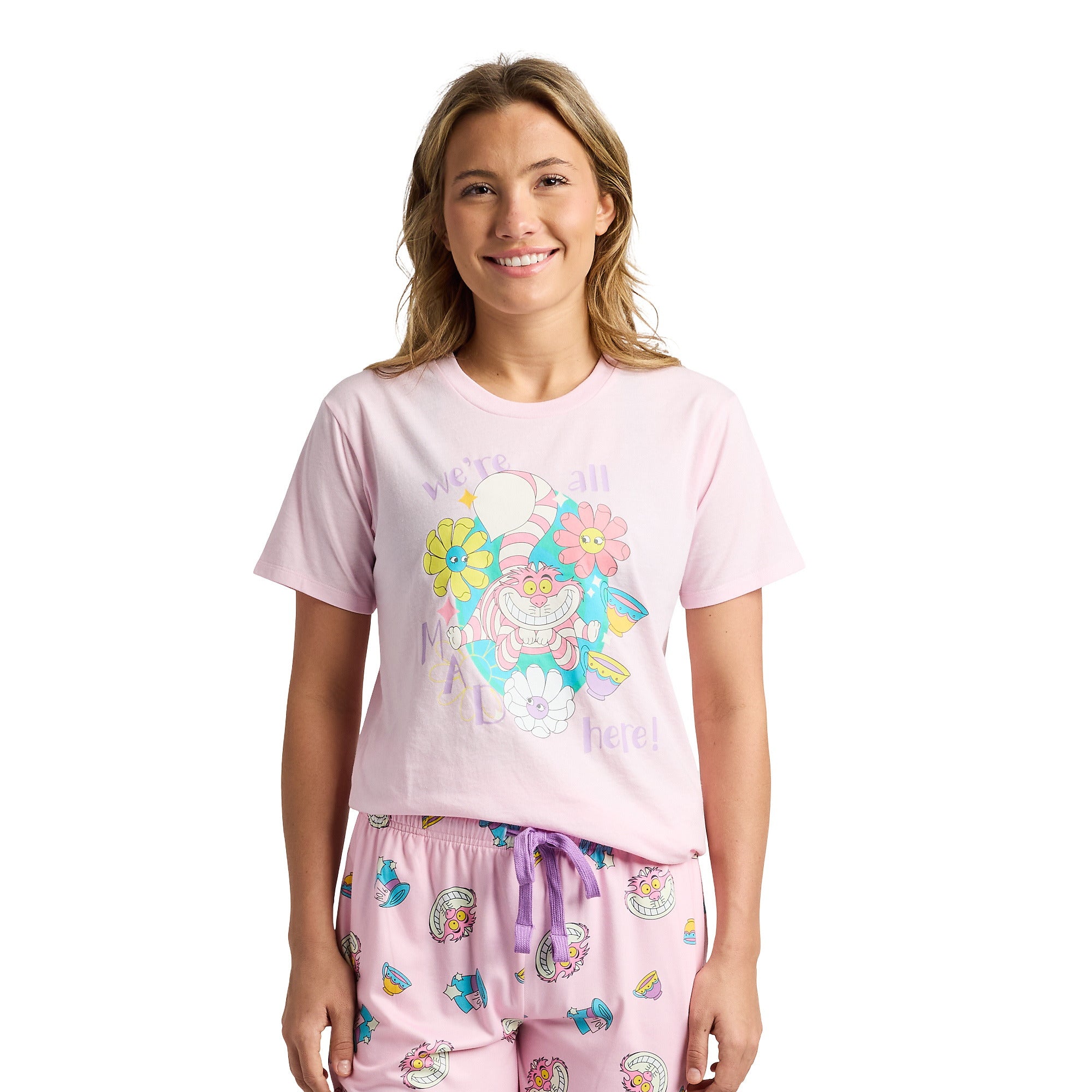 Alice In Wonderland We're All Mad Here Women's 2-Pack Pajama Set