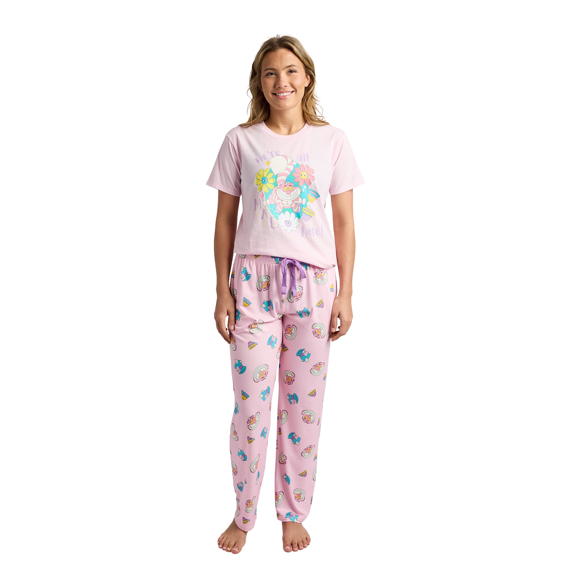 Alice In Wonderland We're All Mad Here Women's 2-Pack Pajama Set