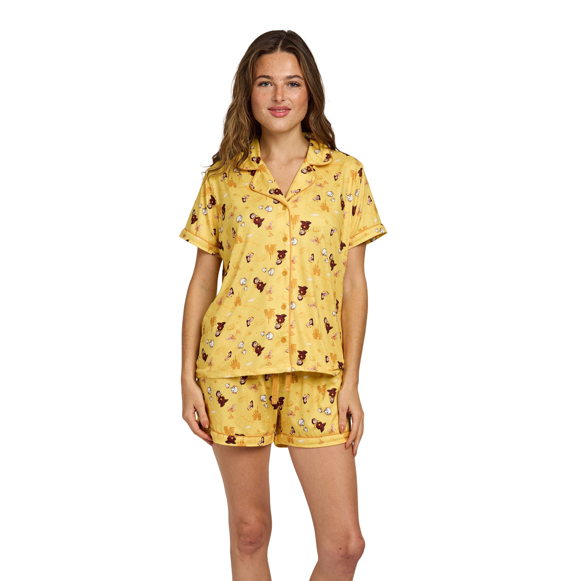 Disney Princess Enchanted Objects All-Over Print Women’s 2-Pack Pajama Set