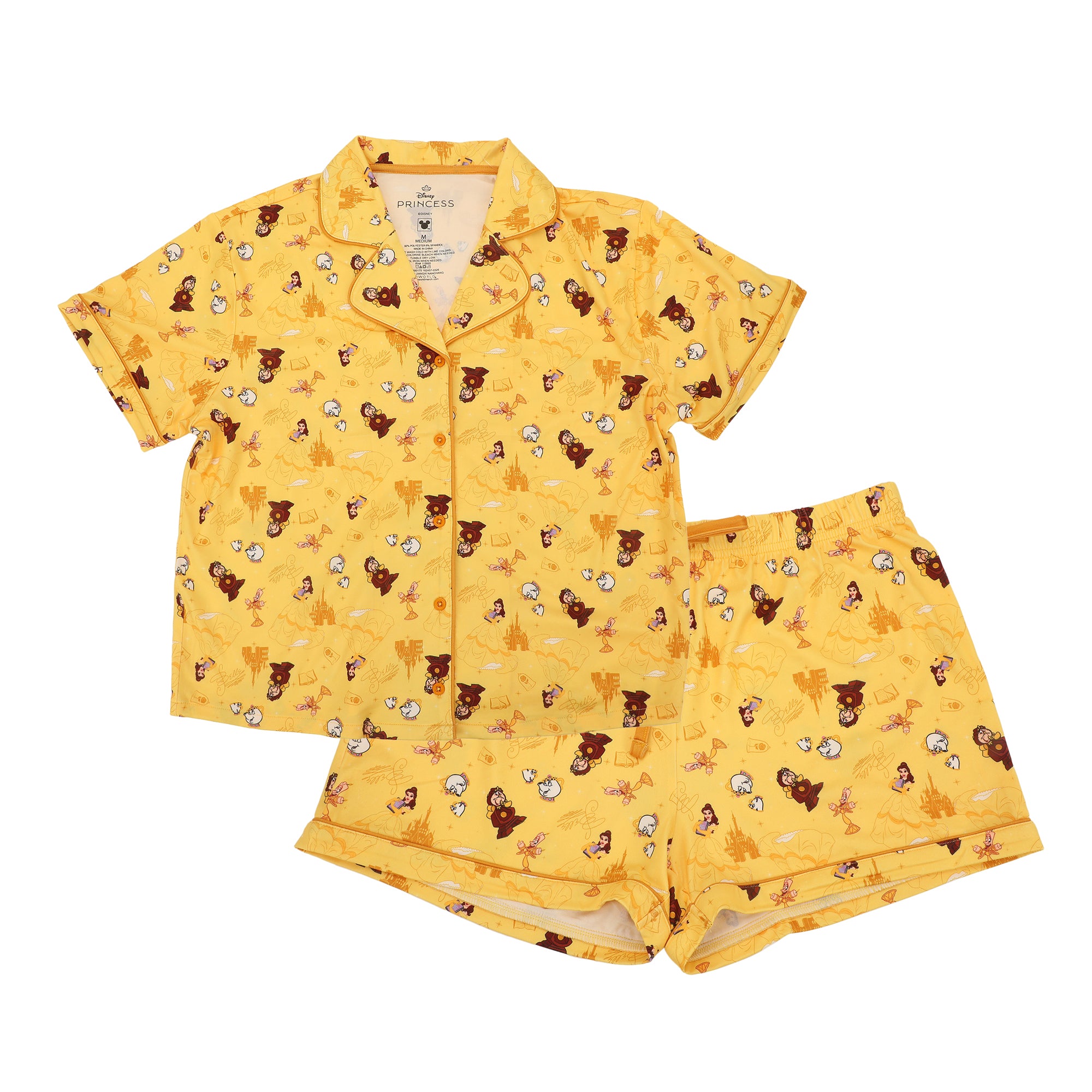 Disney Princess Enchanted Objects All-Over Print Women’s 2-Pack Pajama Set