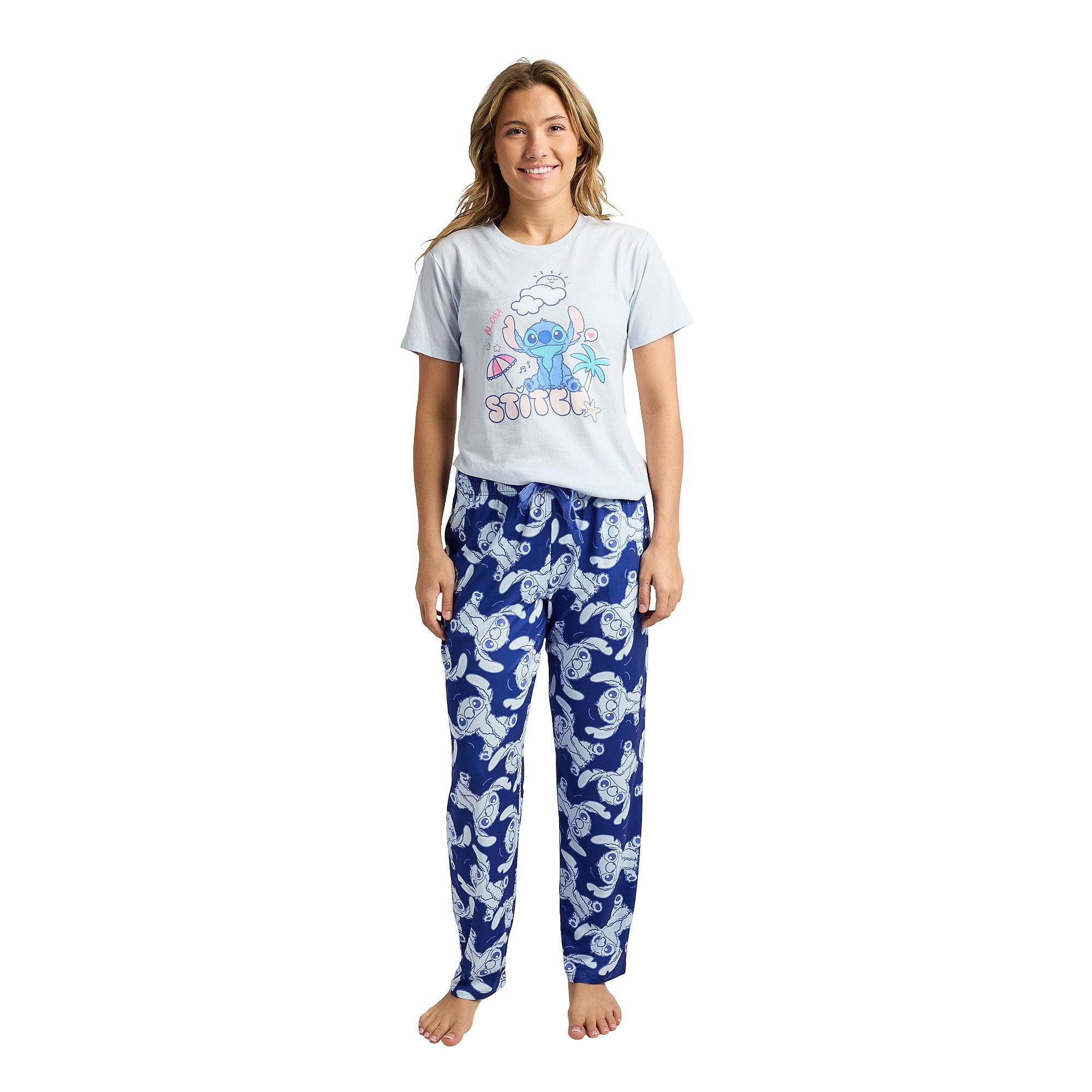 Lilo & Stitch Beachy Character Art Women's 2-Pack Pajama Set