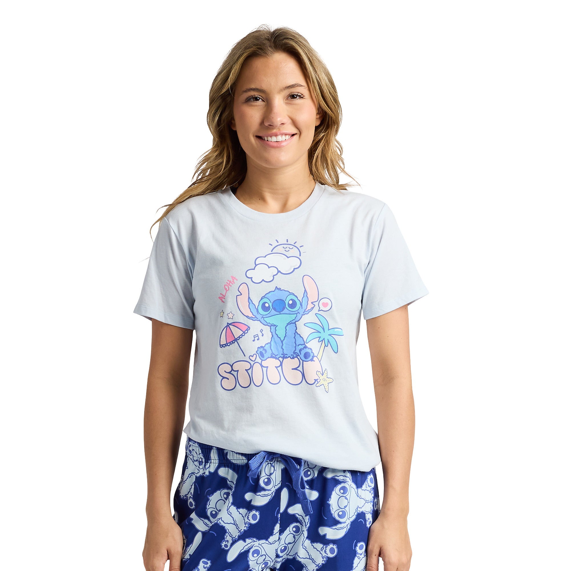 Lilo & Stitch Beachy Character Art Women's 2-Pack Pajama Set