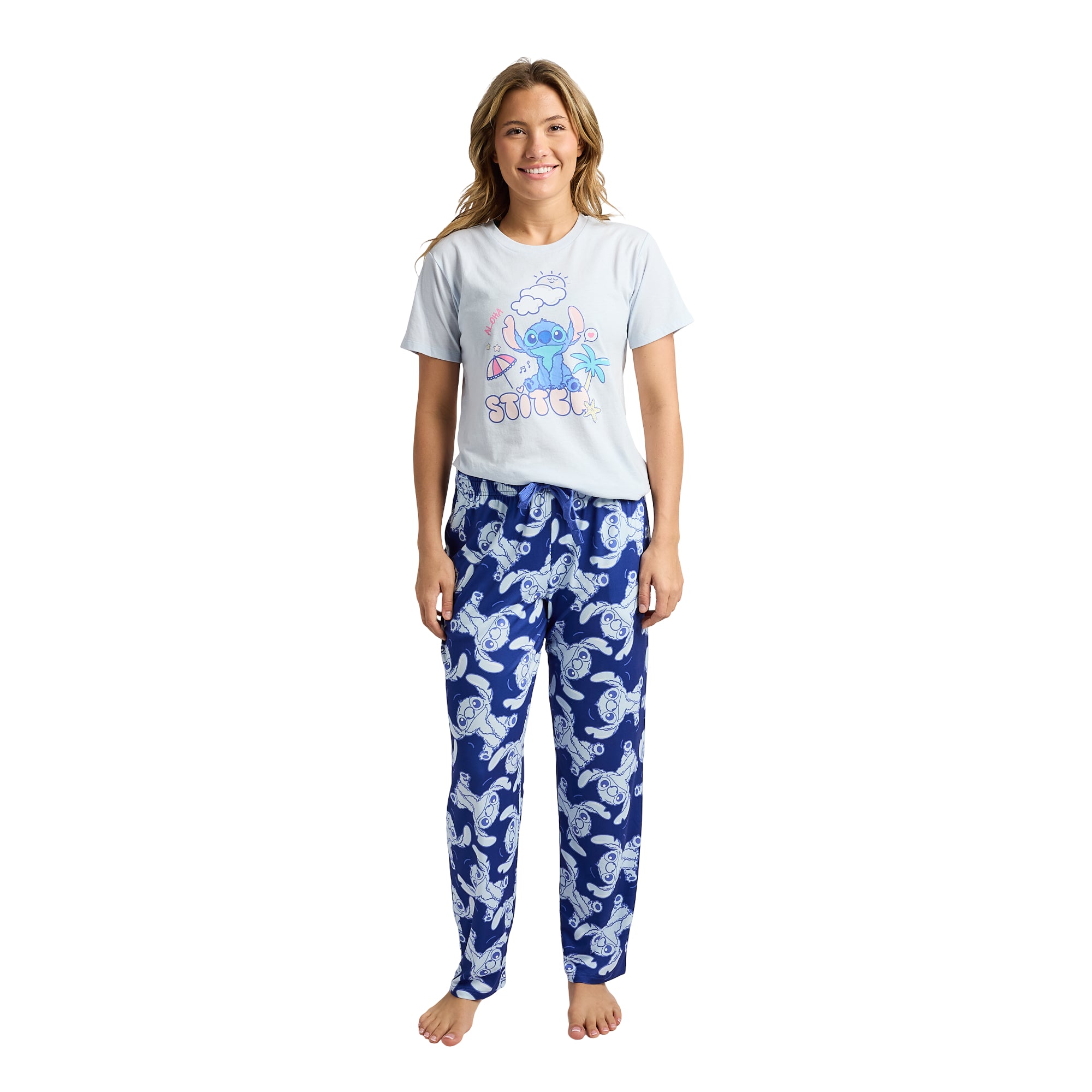 Lilo & Stitch Beachy Character Art Women's 2-Pack Pajama Set