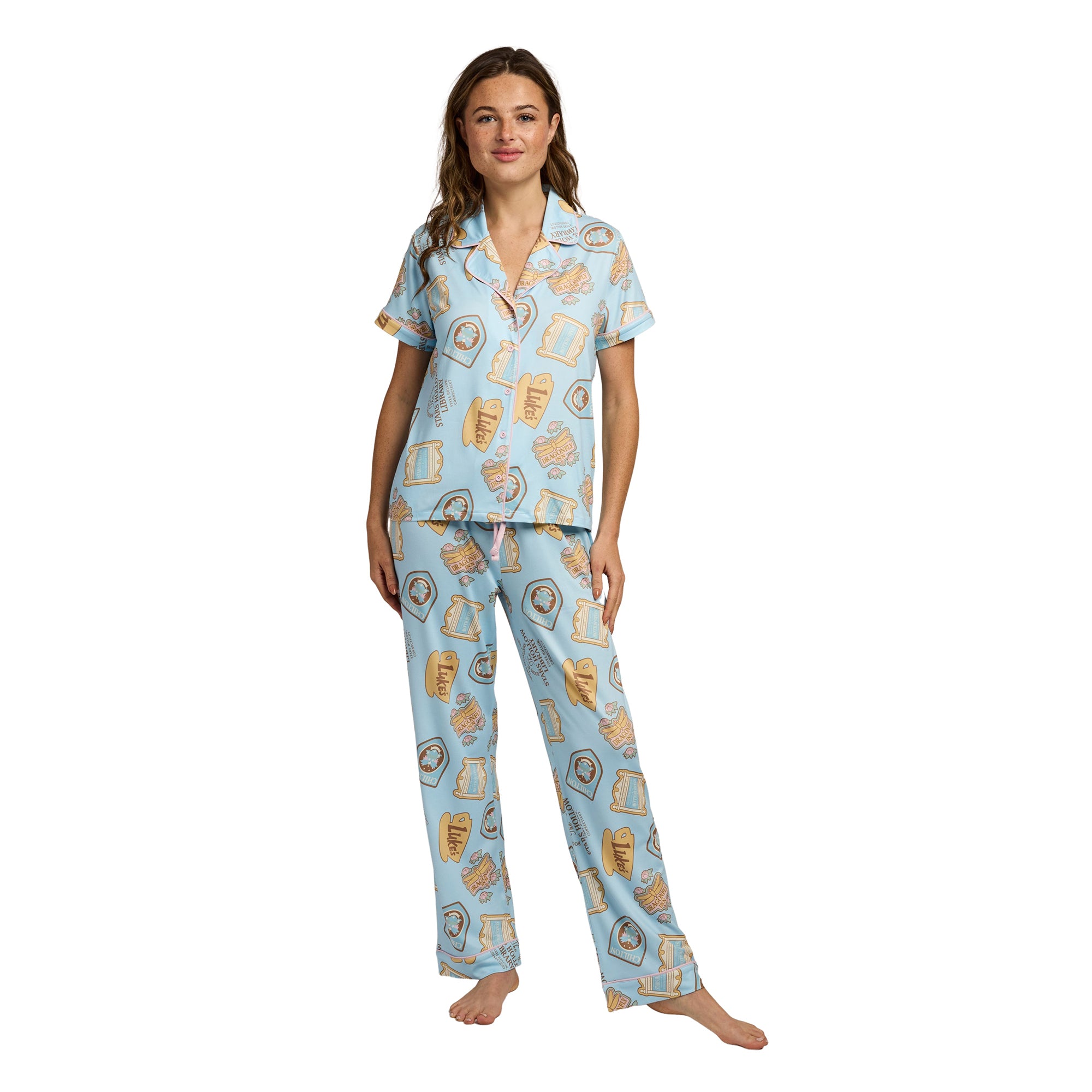 Gilmore Girls Stars Hollow Icons All-Over Print Women’s 2-Pack Pajama Set