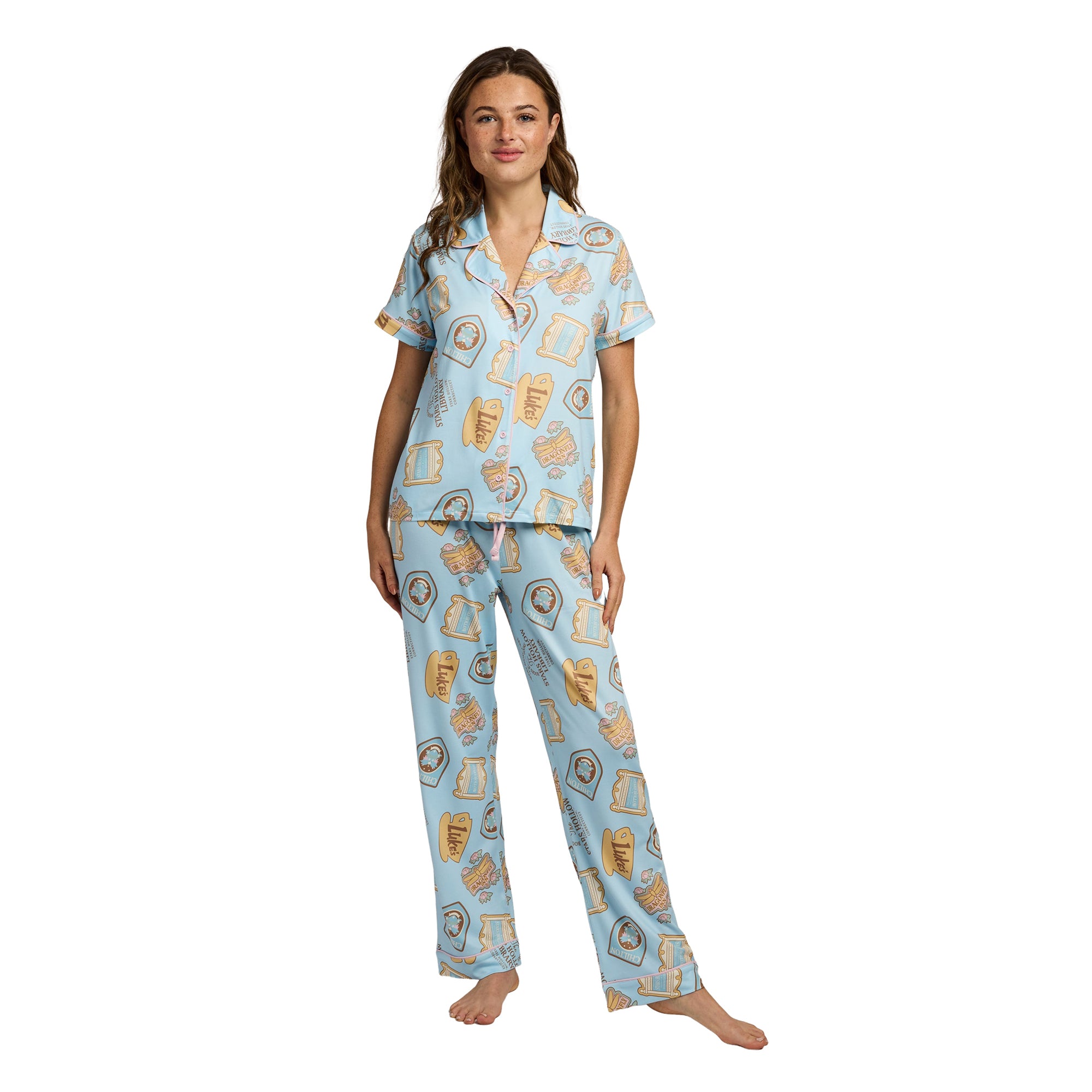 Gilmore Girls Stars Hollow Icons All-Over Print Women’s 2-Pack Pajama Set