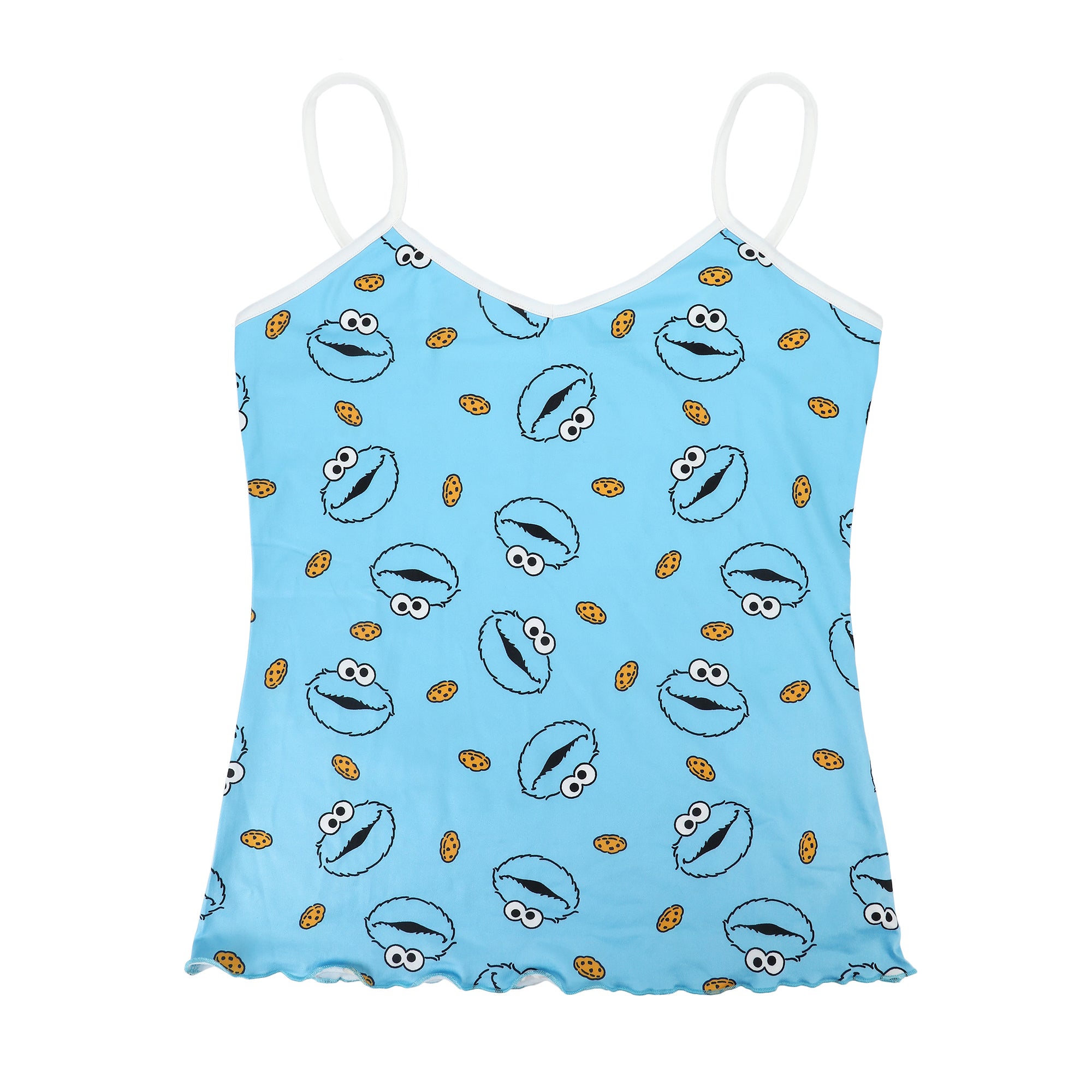 Sesame Street Cookie Monster All-Over Print Women’s V-Neck Cami & Shorts Sleep Set