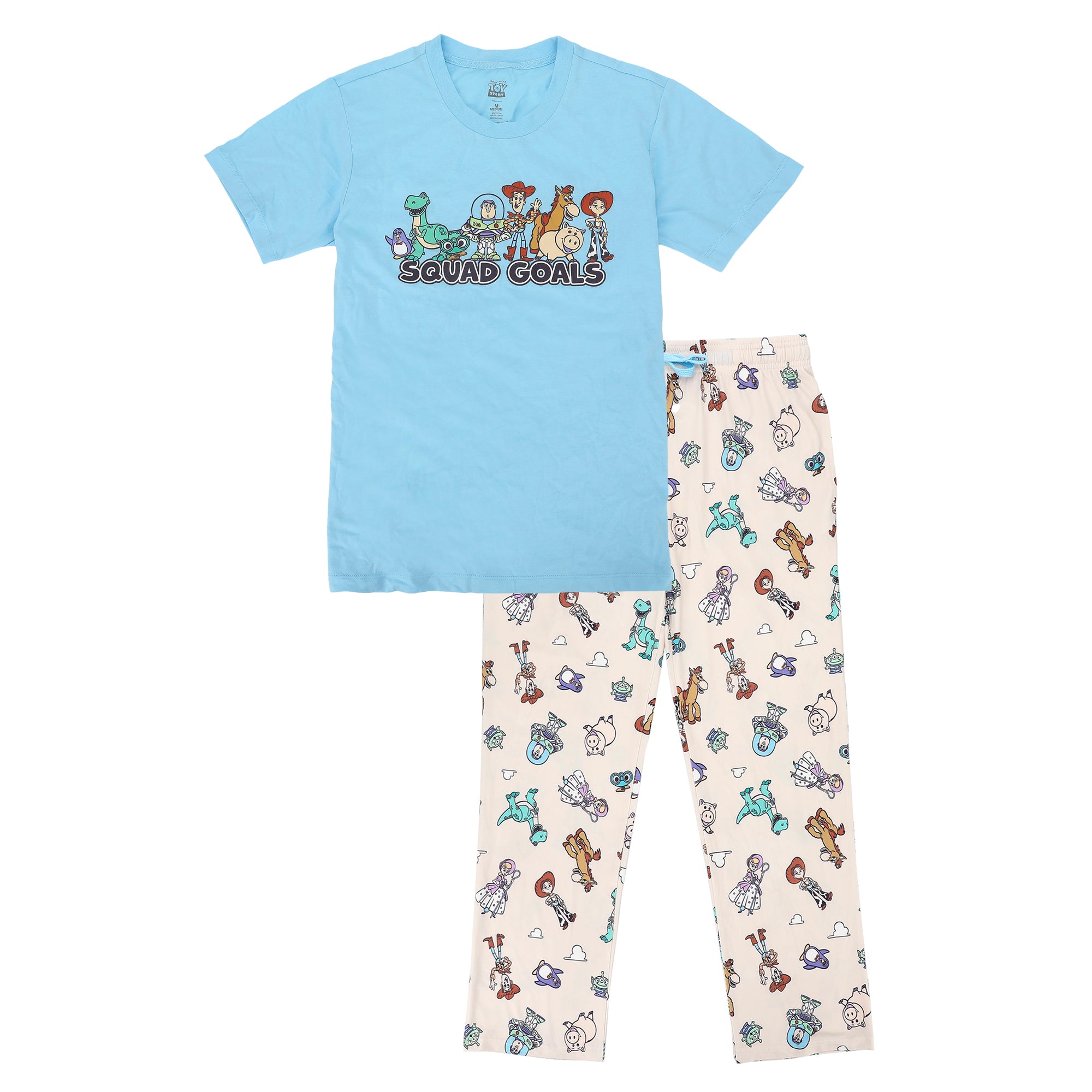 Toy Story Squad Goals Favorite Characters Women’s T-Shirt And Sleep Pants Sleepwear Set