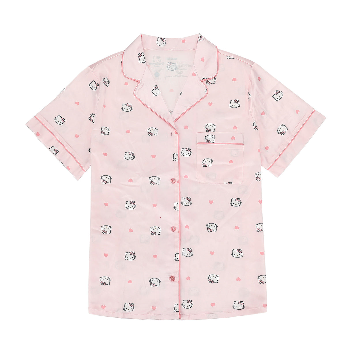 Hello Kitty Character Print Women's 2-Pack Satin Pajama Set