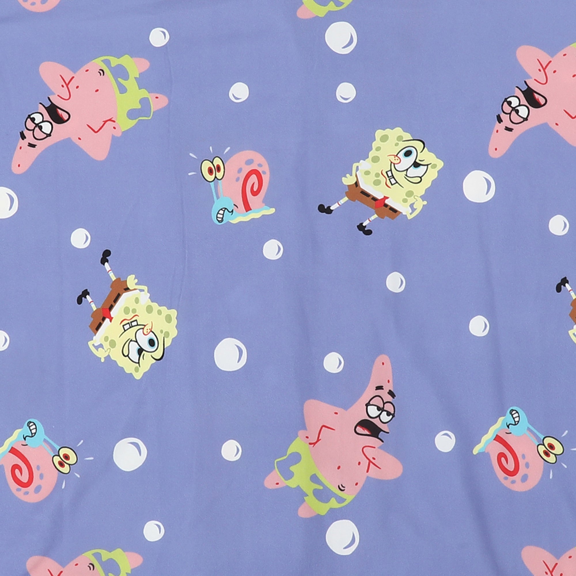 Bioworld SpongeBob SquarePants Favorite Characters All-Over Print Women's Notch Collar Shirt & Shorts Sleepwear Set