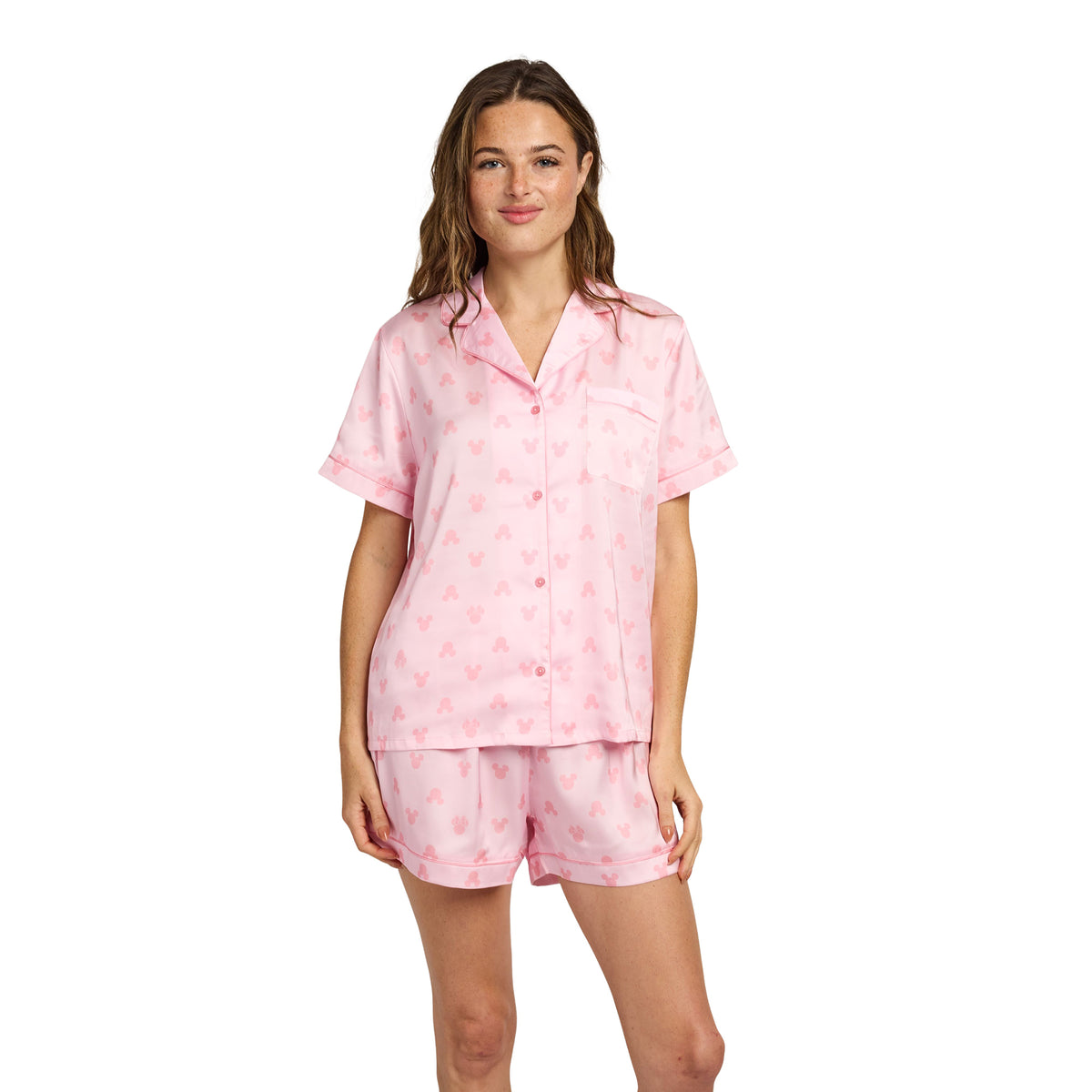 Minnie Mouse Classic Minnie Ears Women's 2-Pack Satin Pajama Set