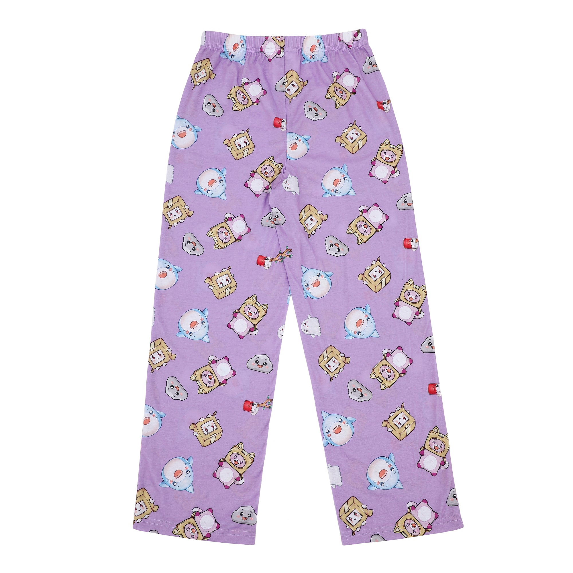 LankyBox Favorite Characters Youth Girl Raglan Tee & Sleep Pajama Pants Set