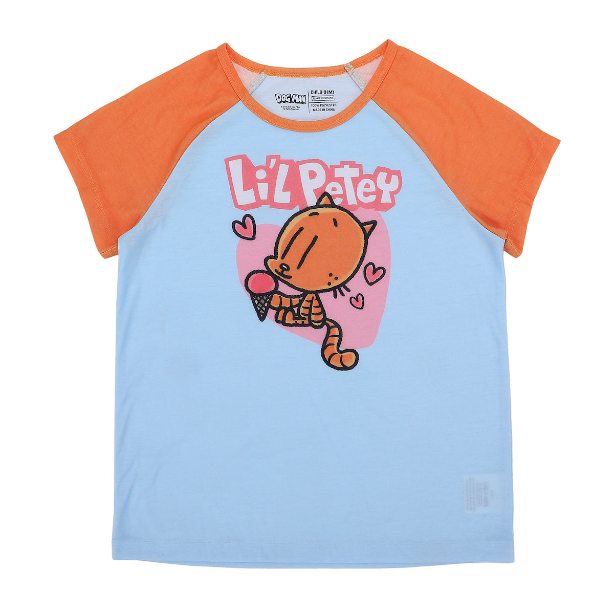 Dog Man All-Over Print Girl's 3-Piece Pajama Set