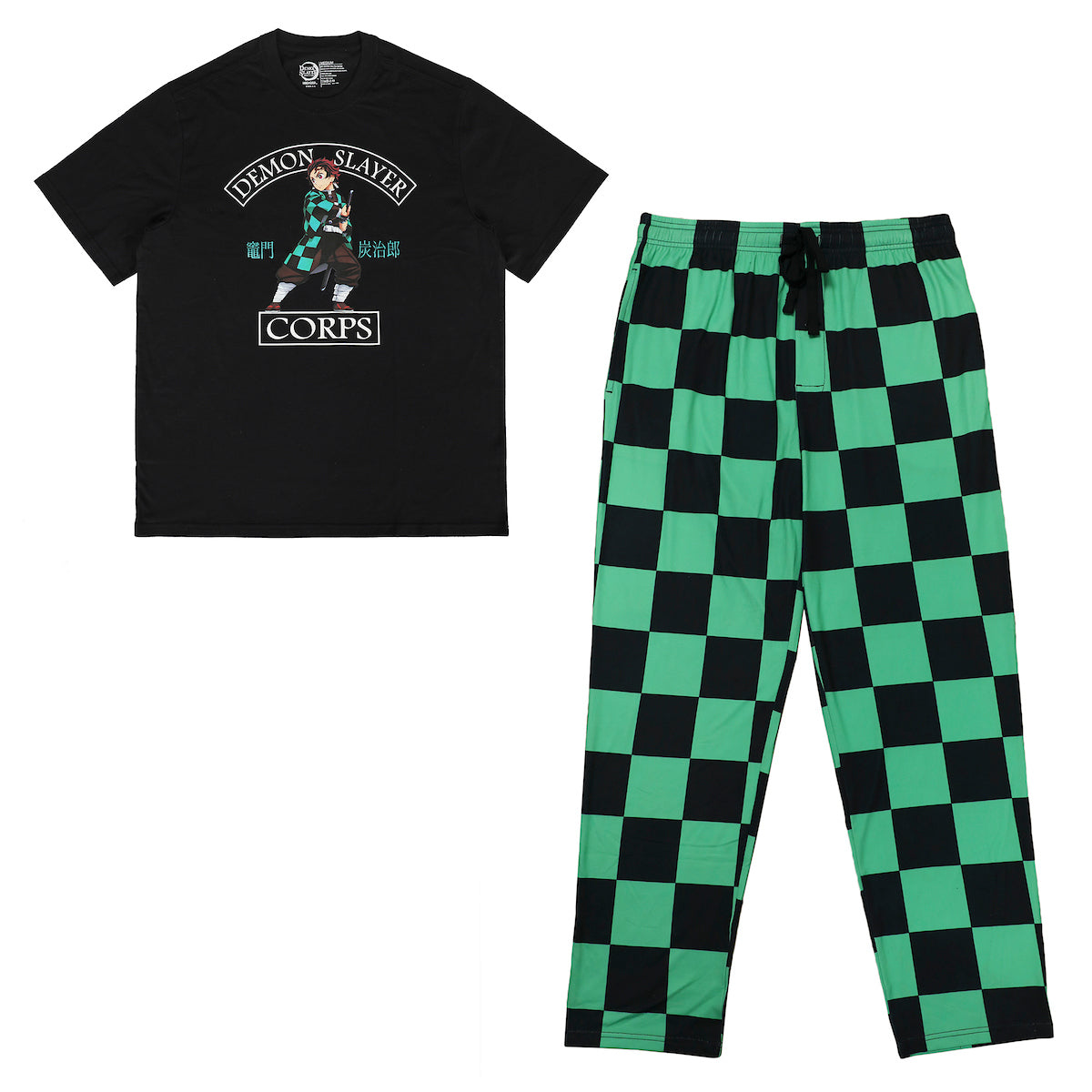 Demon Slayer Tanjiro Kamado Demon Slayer Corps Men's Sleep Set